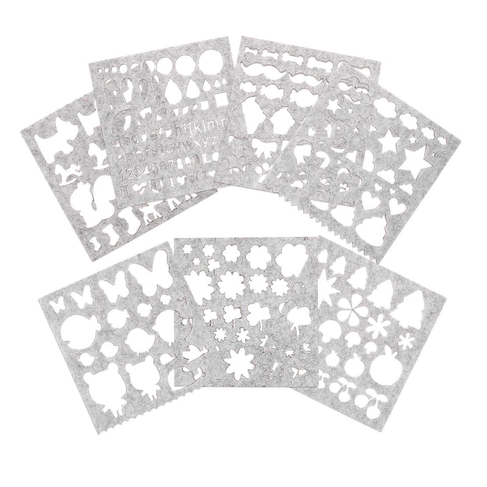 Molds For Needle Felting Wool Felt Applique Craft Creation Beginners Home Use 7 Sheets