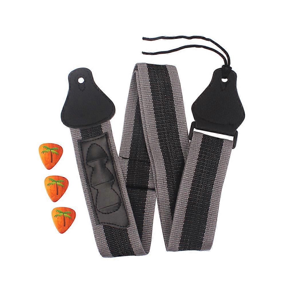 Guitar Accessories Straps Nylon Leather Ends M43 Music Performance Standing Play Multi Color 1 Set