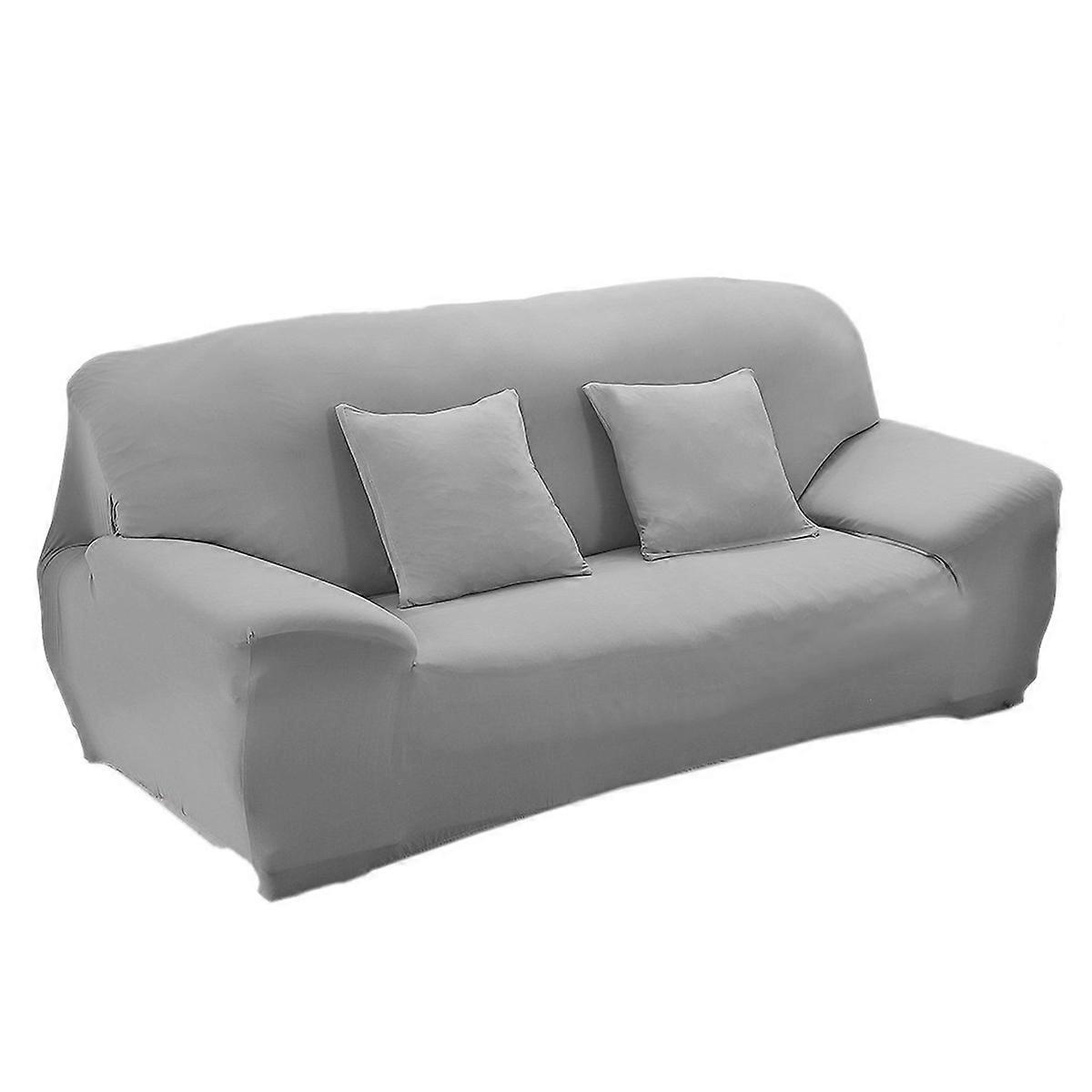 Elastic Slipcover Set Fitted Shape Dark Grey Color 230.00X190.00X190.00CM Anti-slip Protective Stain Resistant For Households 1Set