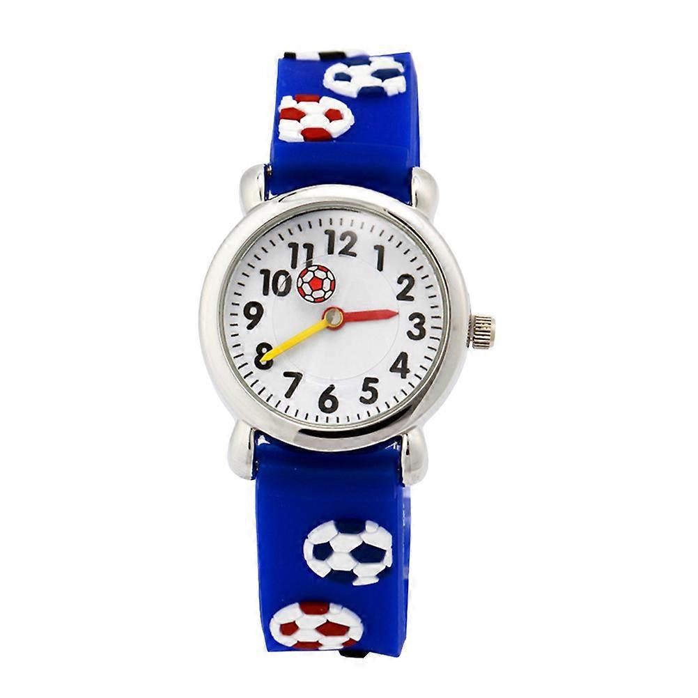 Waterproof Watch Kids Cartoon Wrist Watch Daily Use Blue 19X2.7CM Quartz Movement 1Set