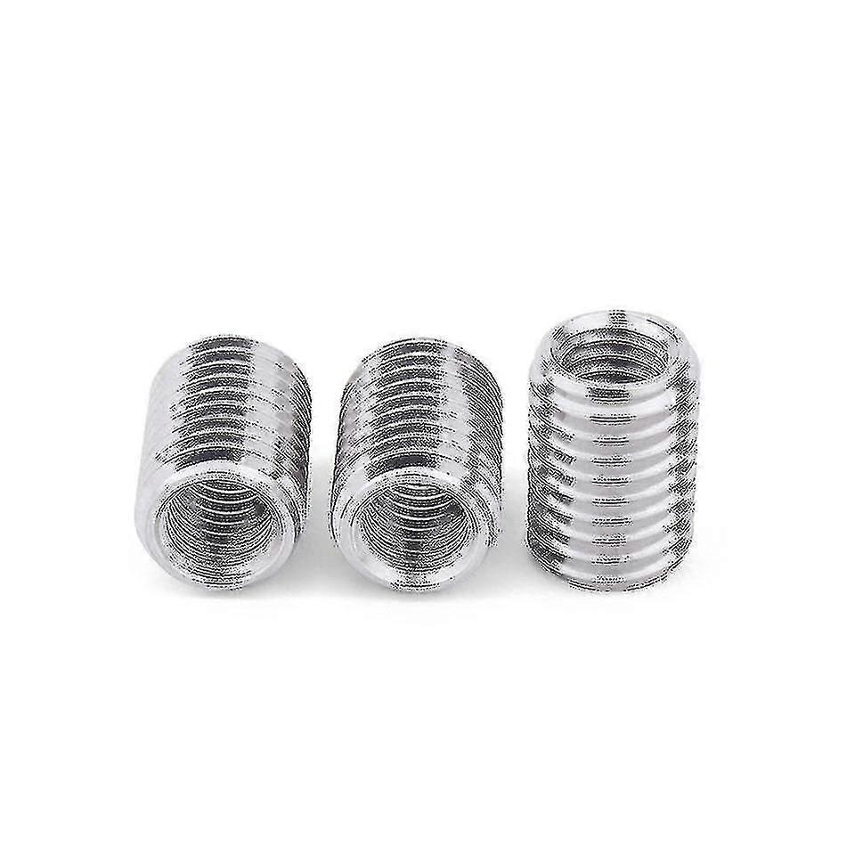 Outer M12 Inner M10 5pieces Inner Outer Threaded Hollow Tube Coupler Conveyer Sliver Adapter Screw