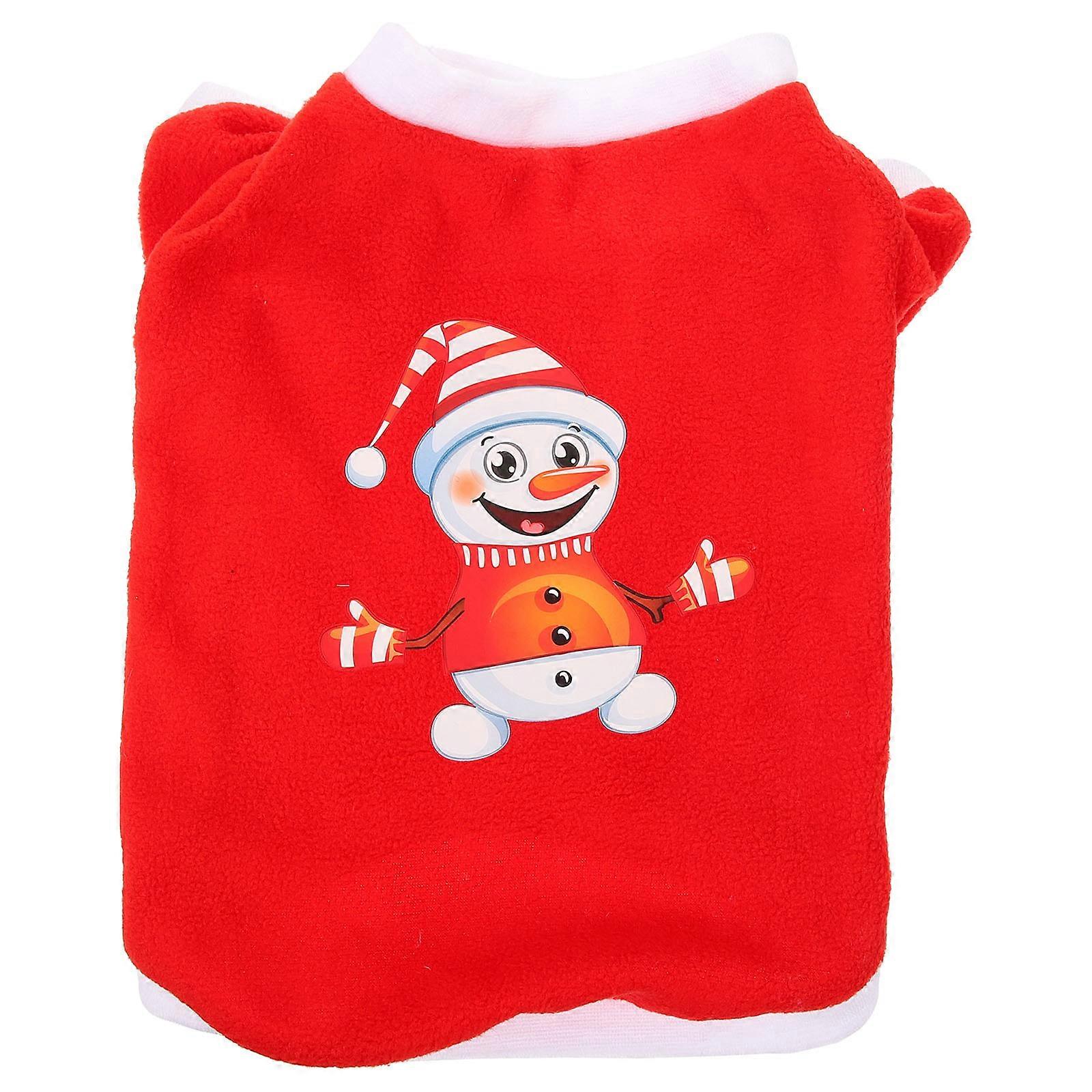Polyester Pet Garment Red L Size For Daily Wear 1Set