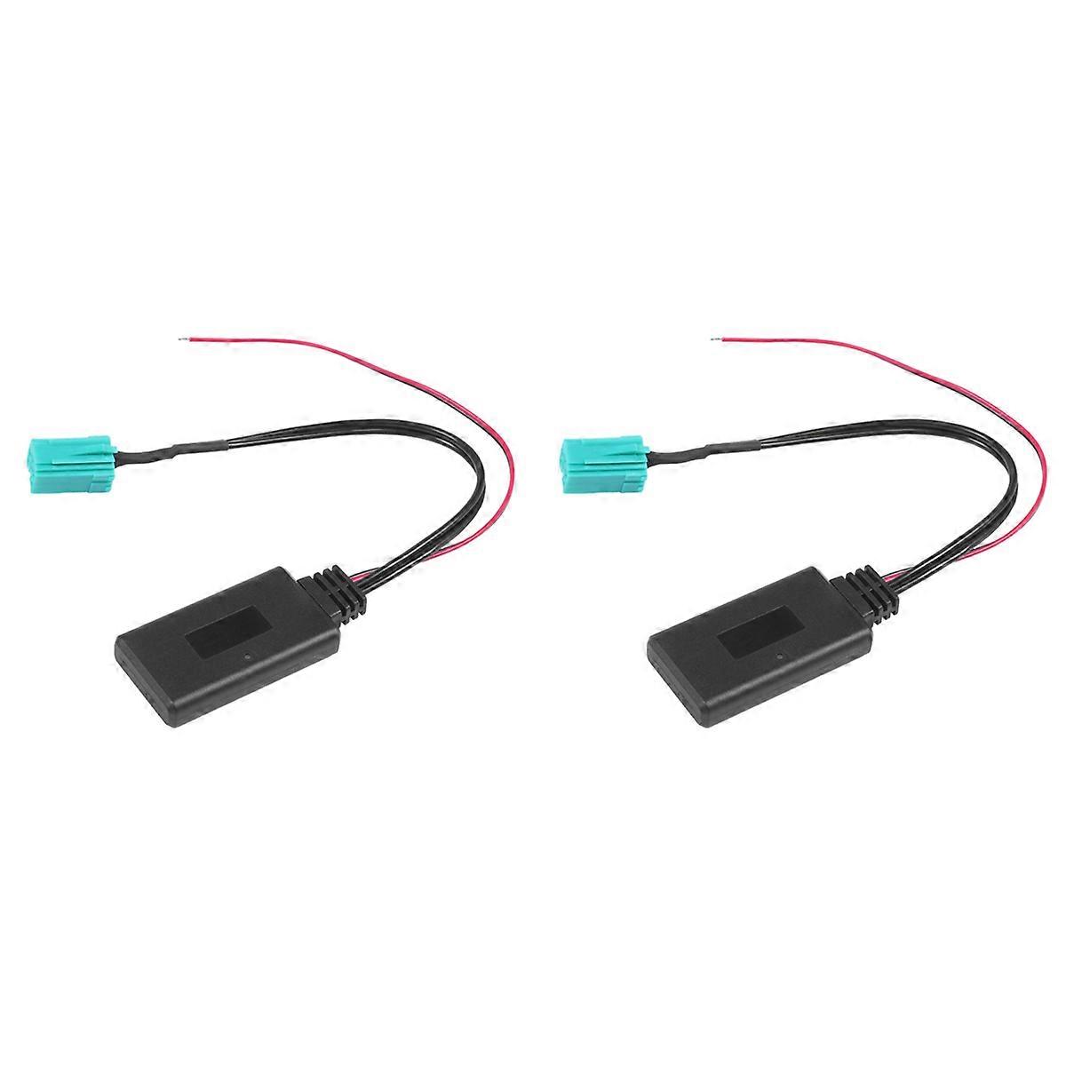 2X Car Bluetooth Module Aux Adapter Wireless Radio Player Stereo Aux-in Audio Cable for Cloo Kangoo