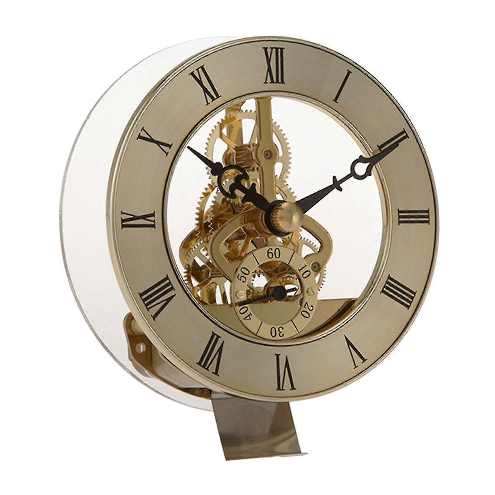 High Precision Decorative Metal Clock Movement with Vintage Hollow Design for DIY Handicrafts and Repair Parts Suitable for Various Clock Br