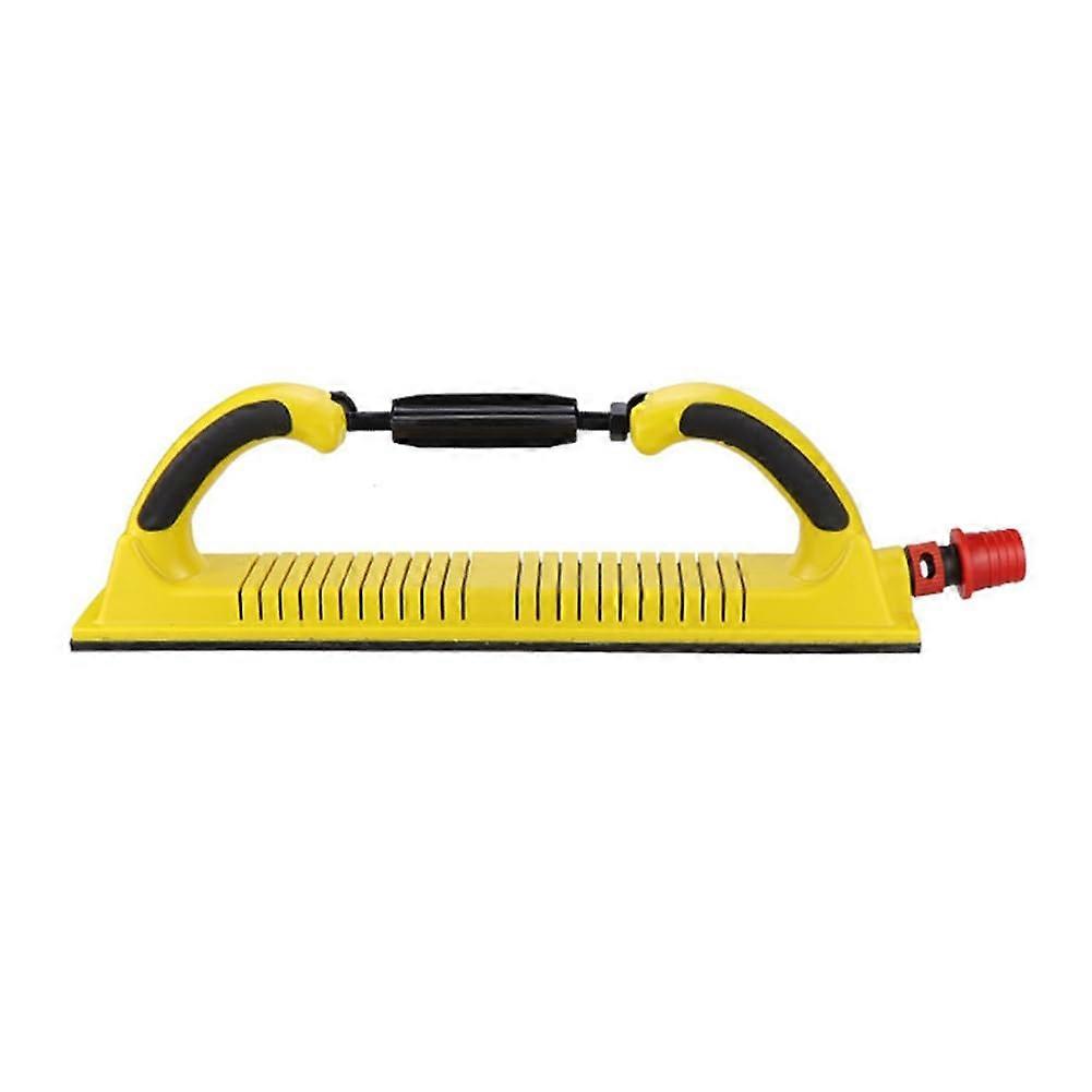 Hand Plane Manual Sharpening Tool With Dust Extraction, Yellow Plastic Hand Sander, Grinding Block For Metal And Wood