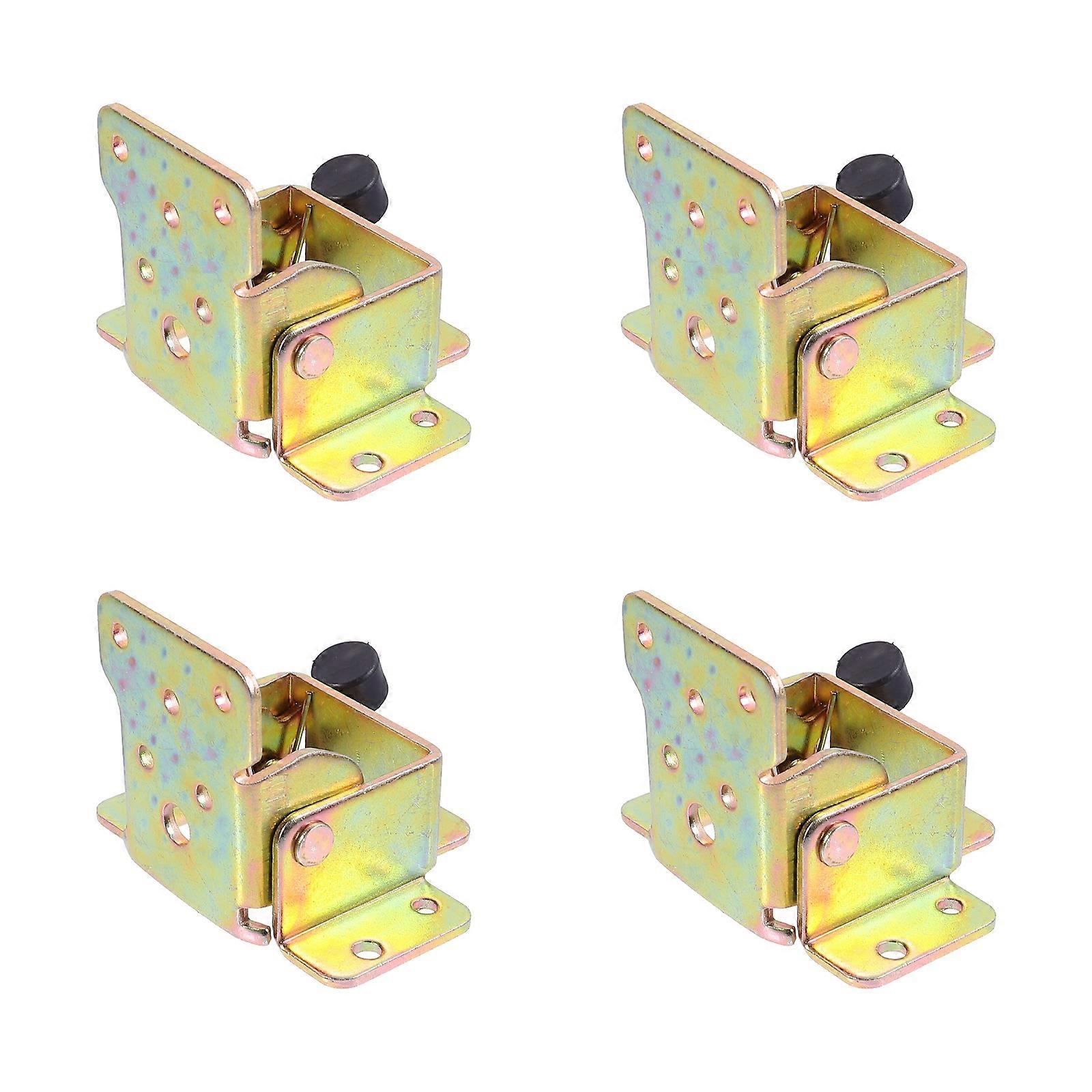 Golden Iron Support Hinges with SelfLocking Function for Home Use Compact and Durable 4 Pieces