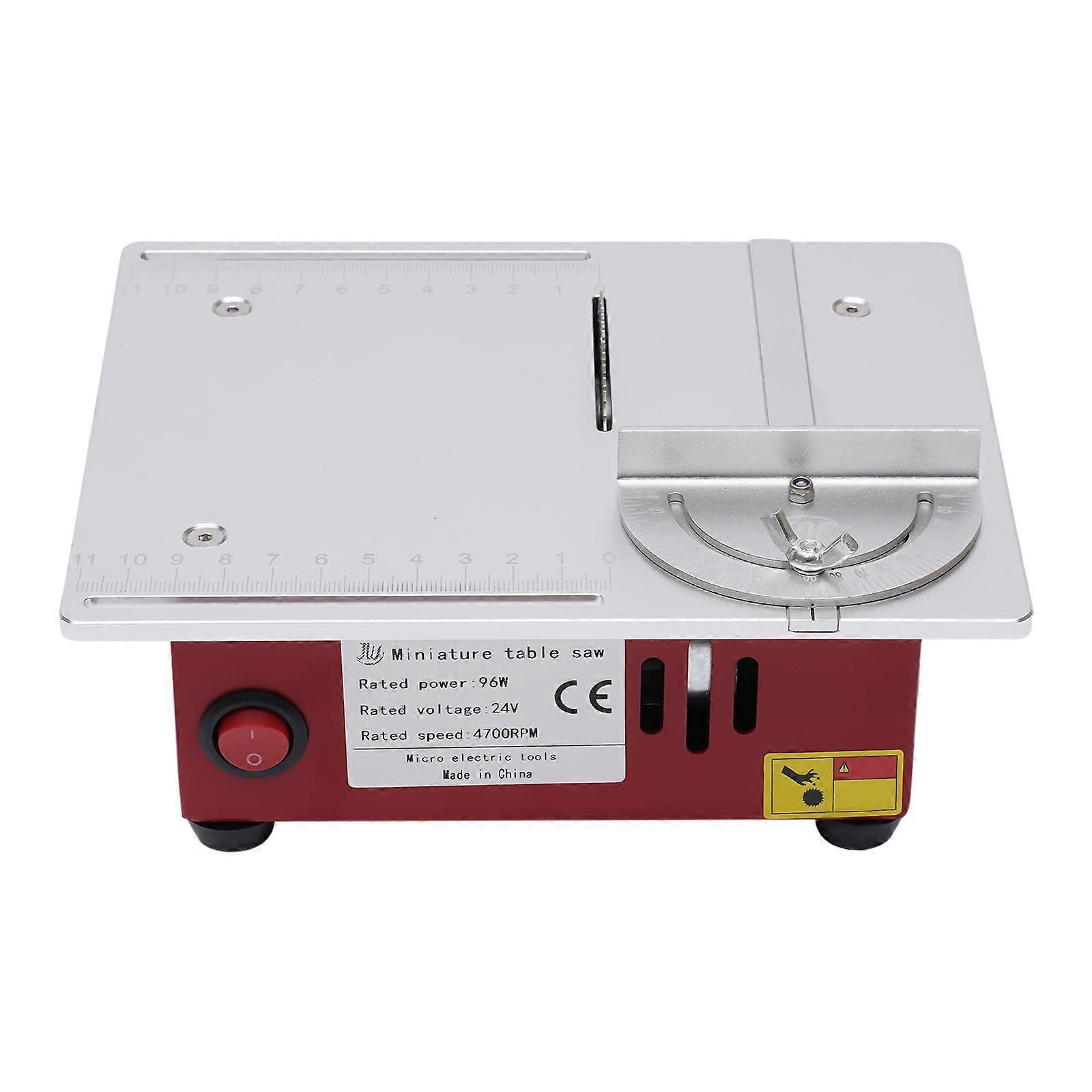 96W Mini Multifunction Table Saw w/Blade Adjustable Height for Cutting Iron Copper Plastic
