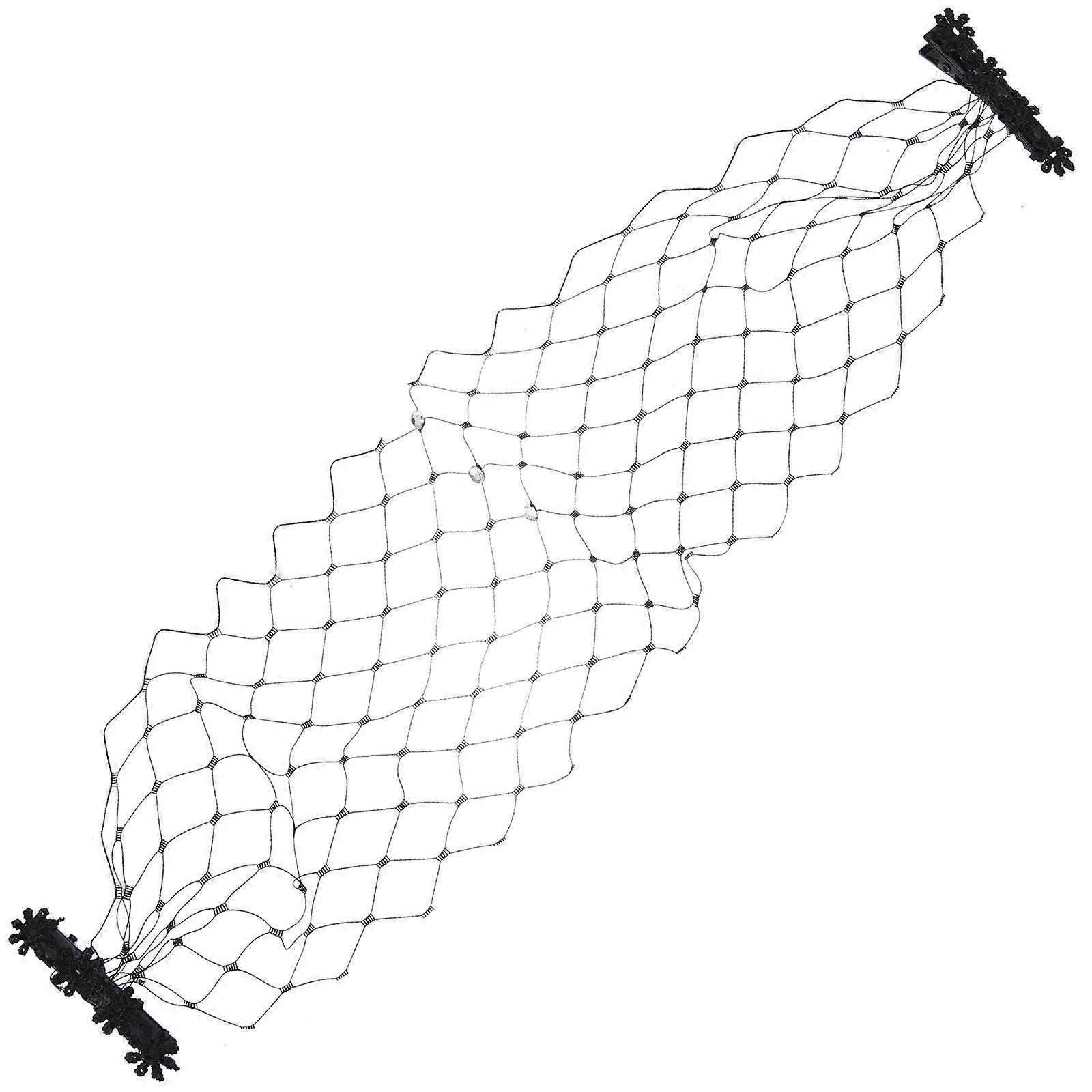a refined and engaging product description for your **Black Mesh Face Veil With Clips**:
**Elegant Black Mesh Face Veil with Clips – Perfect for