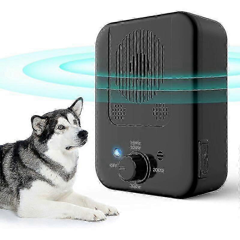 Ultrasonic Anti Barking Device for Small Dogs, 3 Adjustable Frequencies, 33 Feet Rechargeable with Whistle