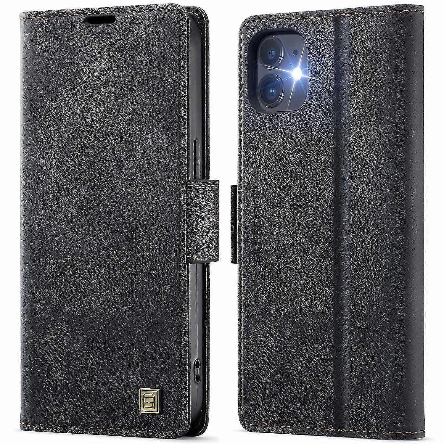 Case for 6.1 inch Smartphones with RFID Blocking Retro Leather Design