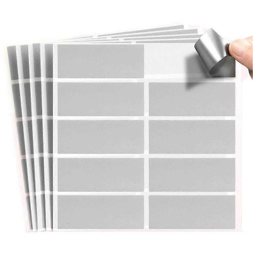 Scratch Stickers, Pack of 100 Rectangular Scratch Labels Stickers for DIY Make Your Own Lottery Tombola Tickets My Scratch Cards
