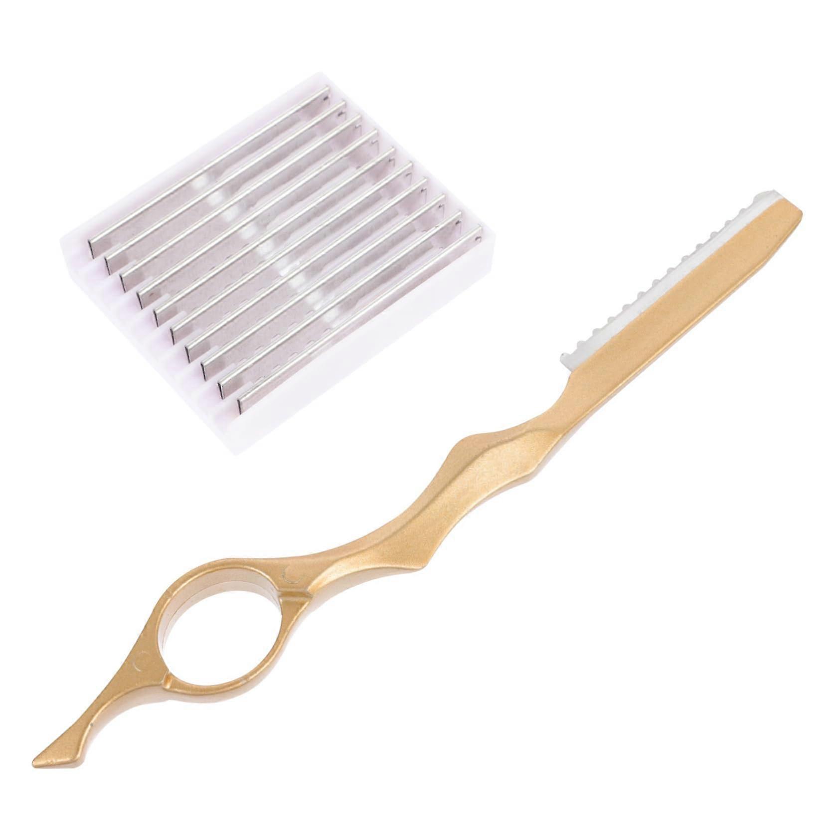 Manual Hair Trimmer Razor Set with Precision Blades for Thinning, Durable for Hairdressers and Home Use, Professional Tool