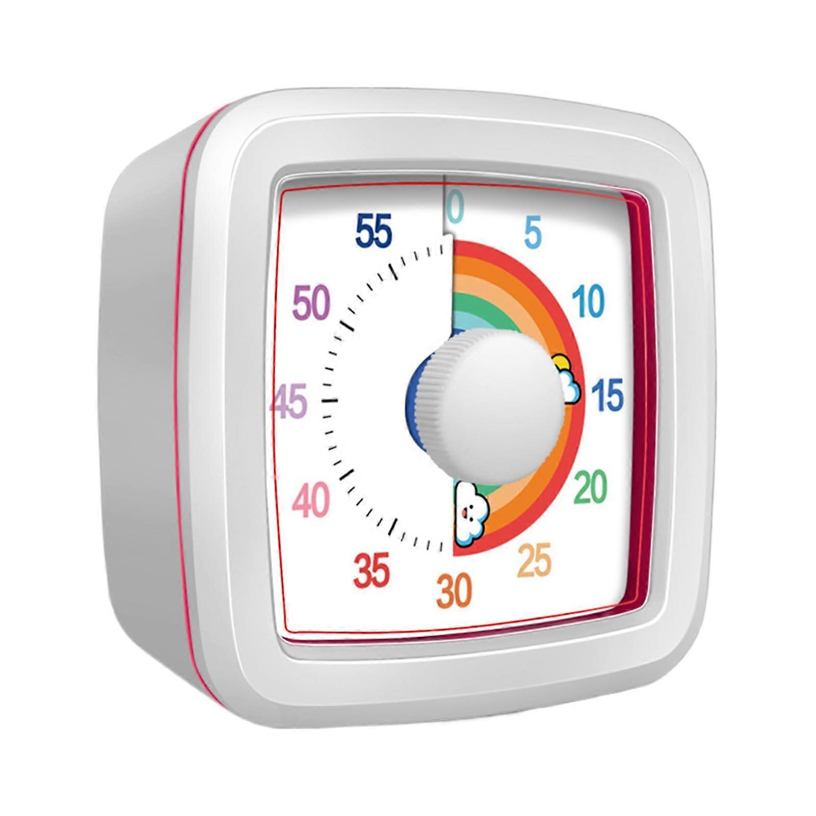 Visueller Timer Visual Timer For Classroom, Mechanical Countdown Clock - Office, Meetings, Home, White