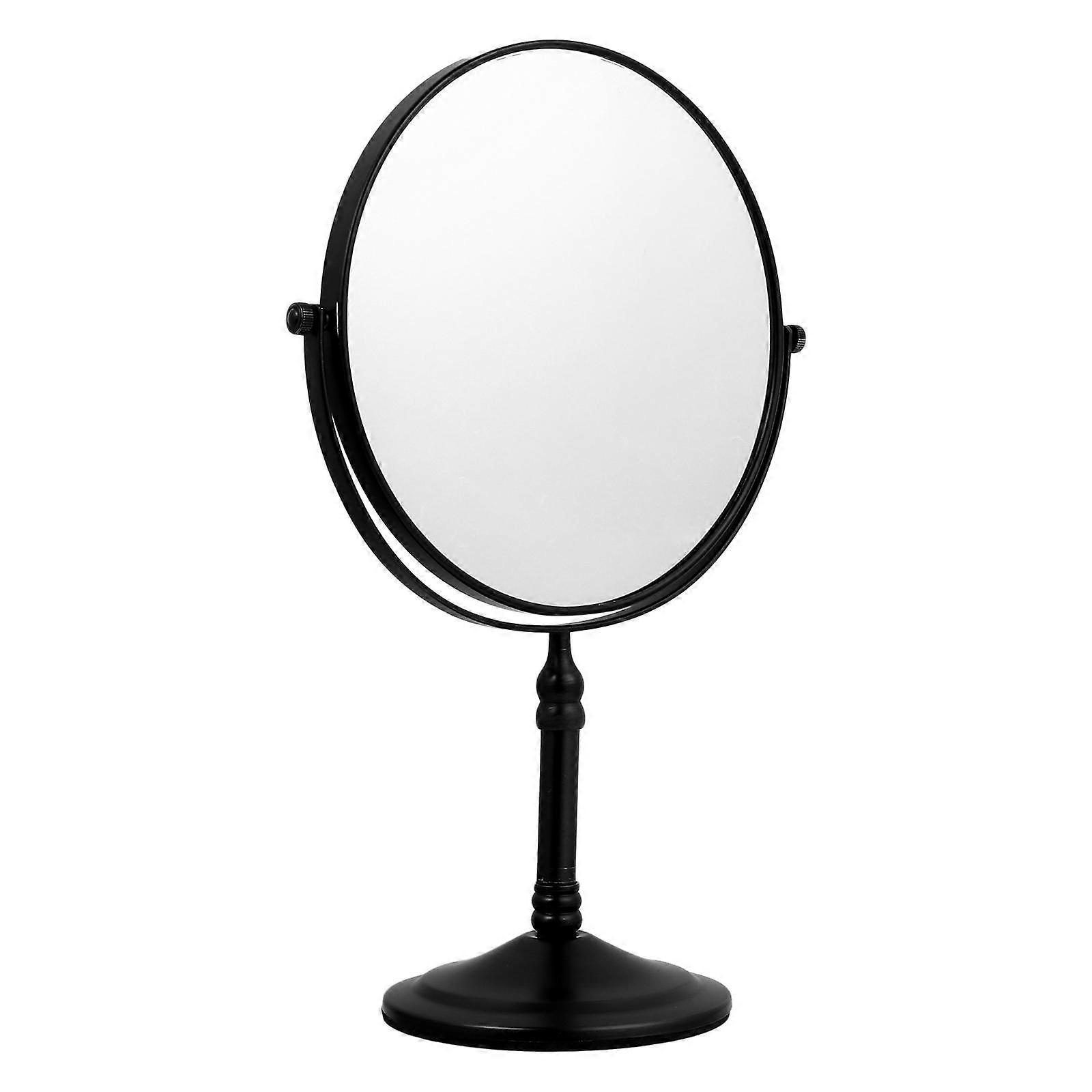 Double Sided Makeup Mirror with Magnification Swivel Desktop Cosmetic Mirror for Effortless Makeup Application Elegant Design for Home