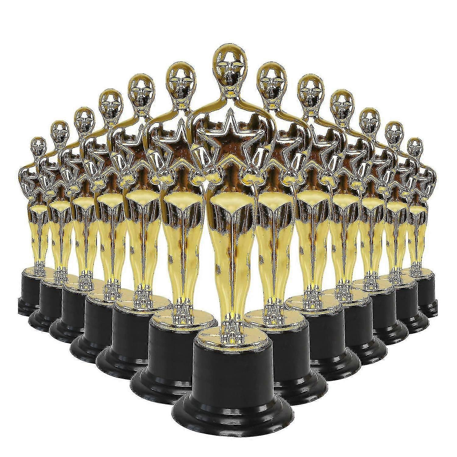 24 Pack Plastic Award Trophies Statuette For Party Favors,school Award,game Prize,party Prize -t TY