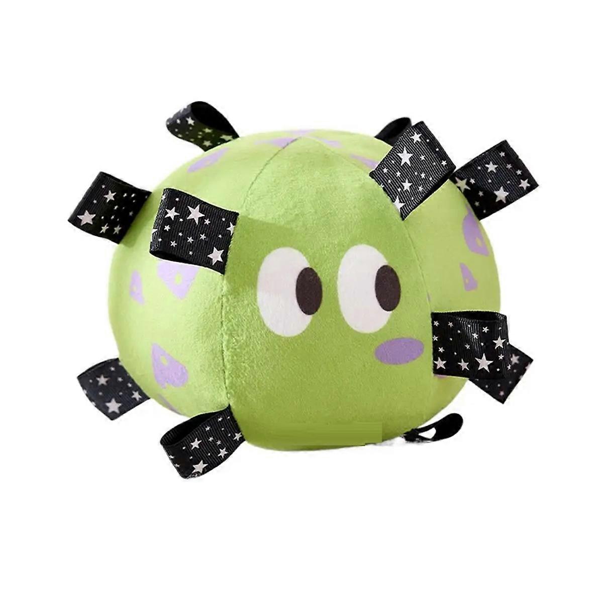 Dog Vocal Toy Ball Plush Funny Interactive Pet Toys with Bells Cleaning Tooth Chew Toy for Small Large Dogs Cats Puppy