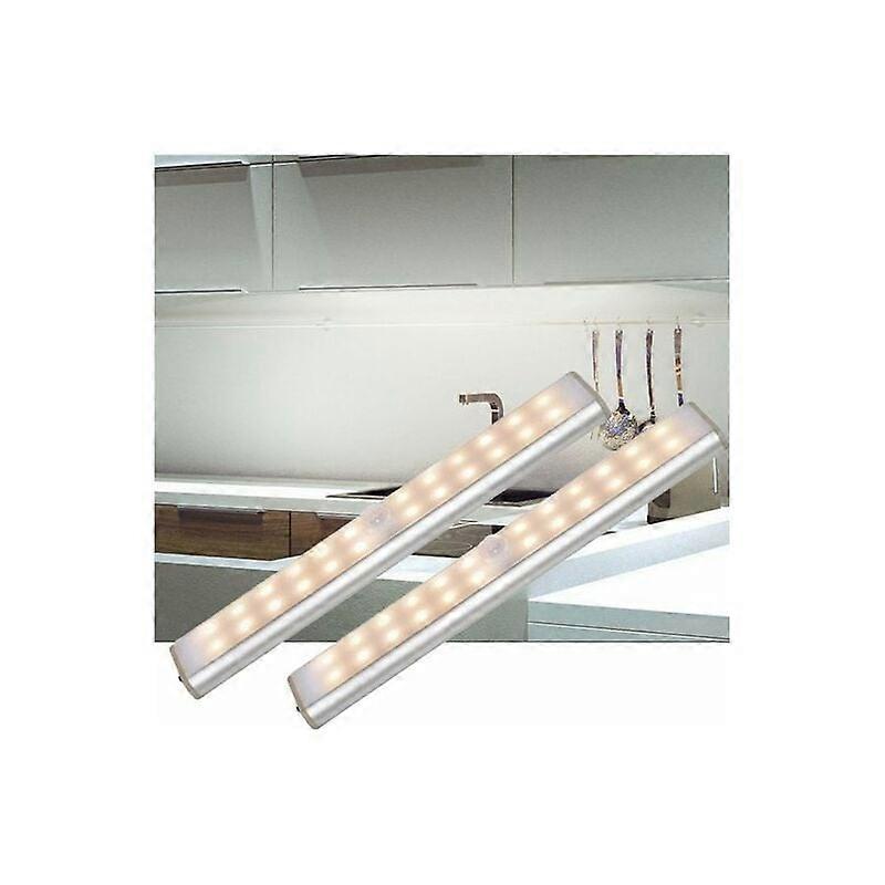 LED light strips, LED light strips, LED cabinet lighting, warm white sensor lights, 2 light strips,