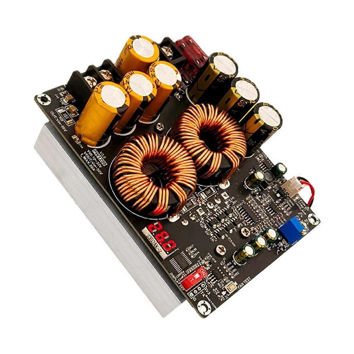 1200W 50A DC-DC Boost Converter Step Up Power Supply Module 10-30V to Vin-50V Adjustable Voltage Ch