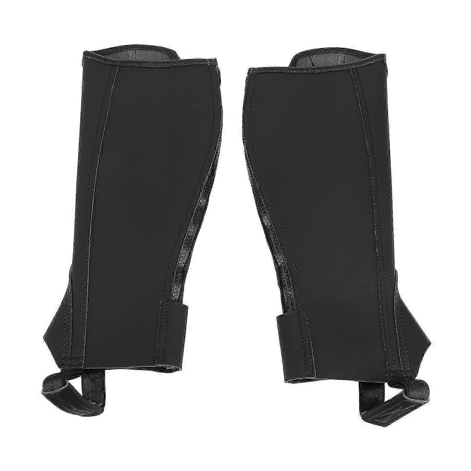 乗馬用通気性のある乗馬ハーフチャップス - 衝撃吸収&耐摩耗性、子供と大人のための3層生地、サイズM(14.2インチレッグCir