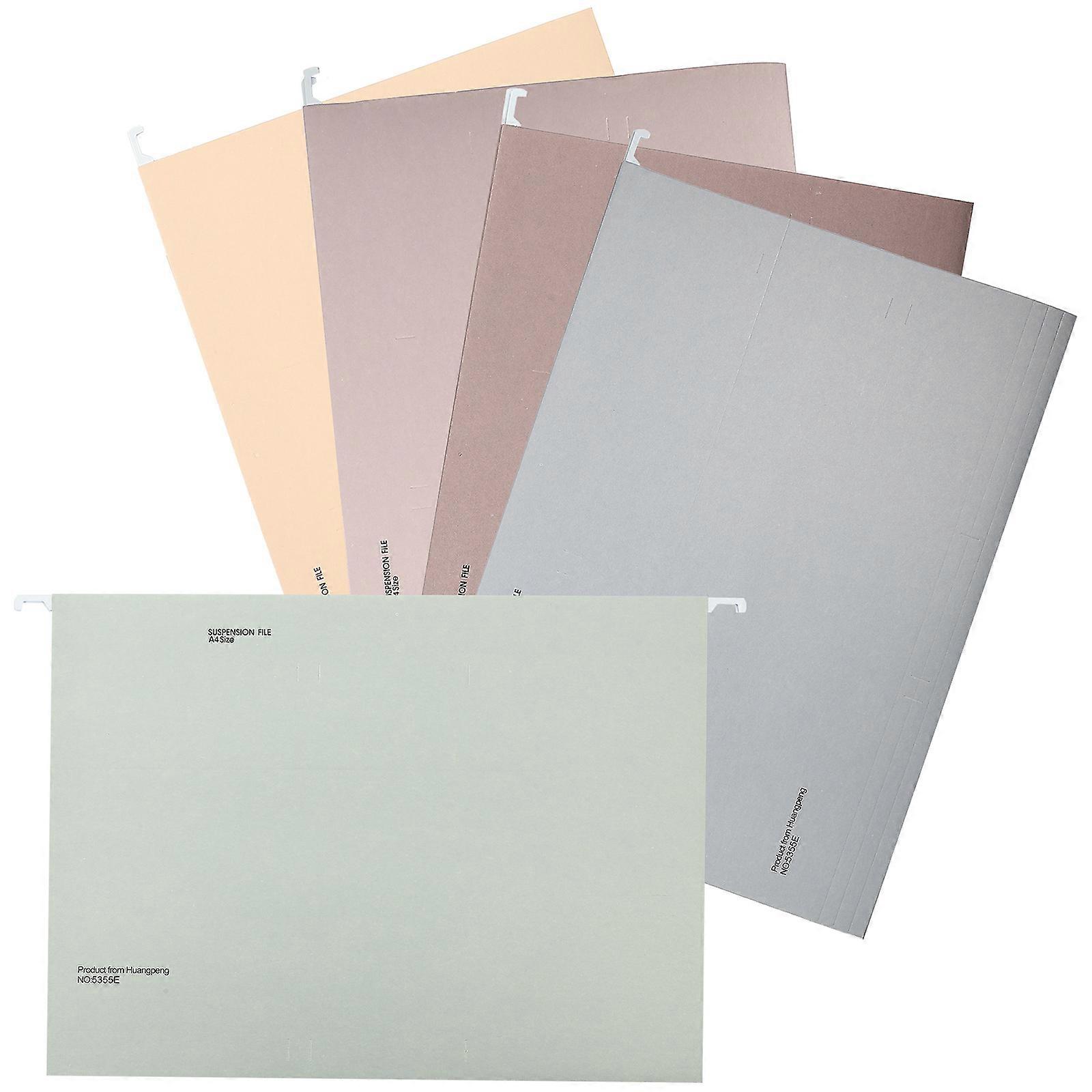 Filing Hanging Folders Desk Tidying Office Use Anti-Deformation 5Pcs