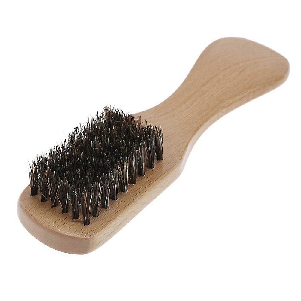 Beard Application Brush Wooden Handle Beard Brush Khaki 15.5X4X3cm Beard Grooming Tool 1Pack