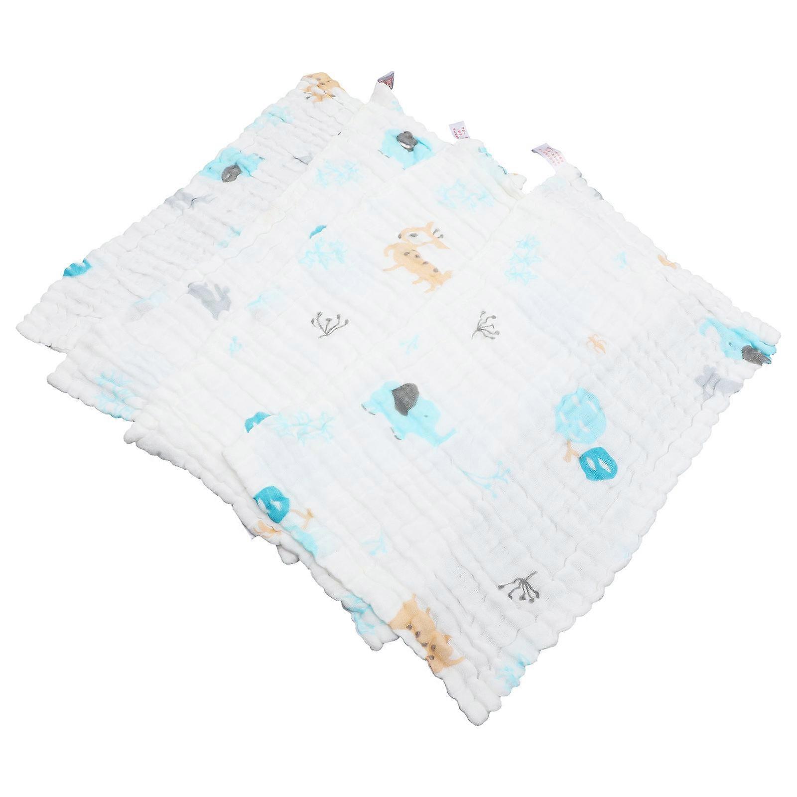 منديل قطني للأطفال حديثي الولادة للرضع الاستخدام المنزلي 40x25x1 سم امتصاص اللعاب 4 قطع