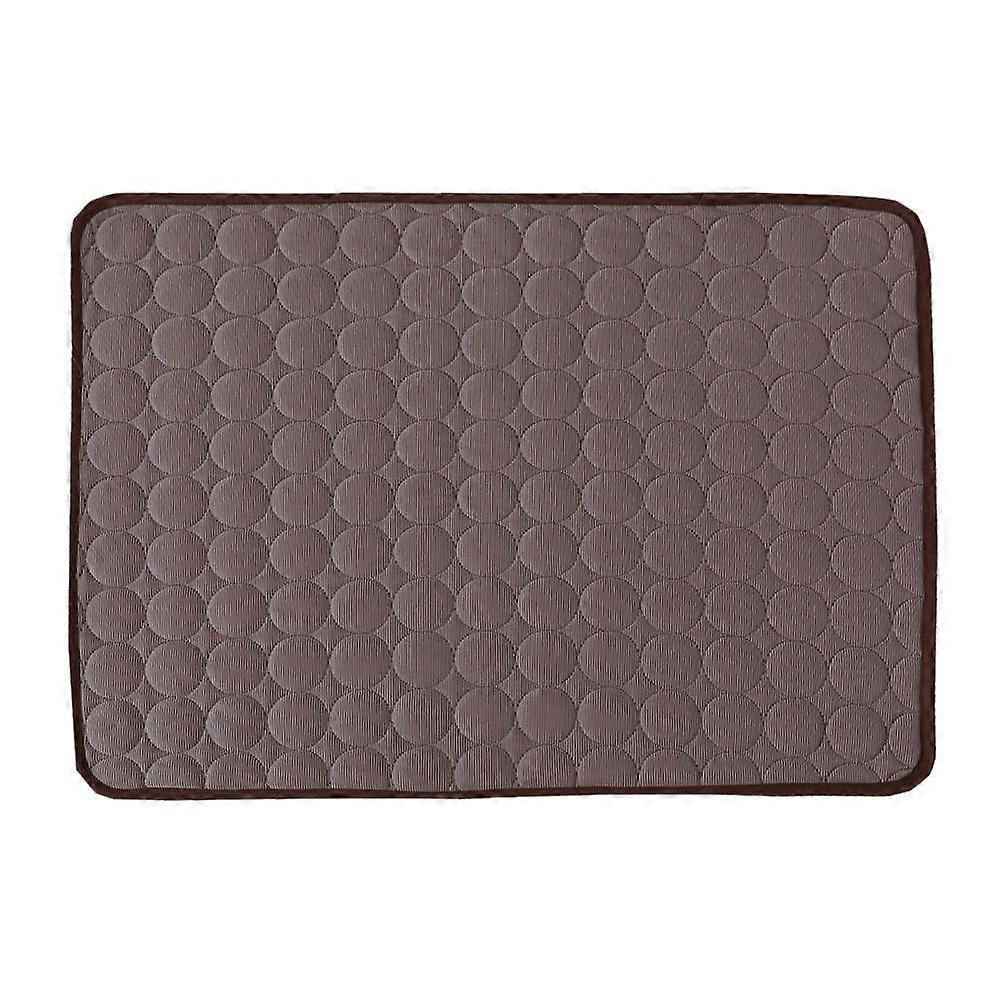 الأليفة الوسادة الصيف التبريد حصيرة حصيرة سرير الأليفة لوازم الملحقات للمنزل (القهوة ، الحجم M)