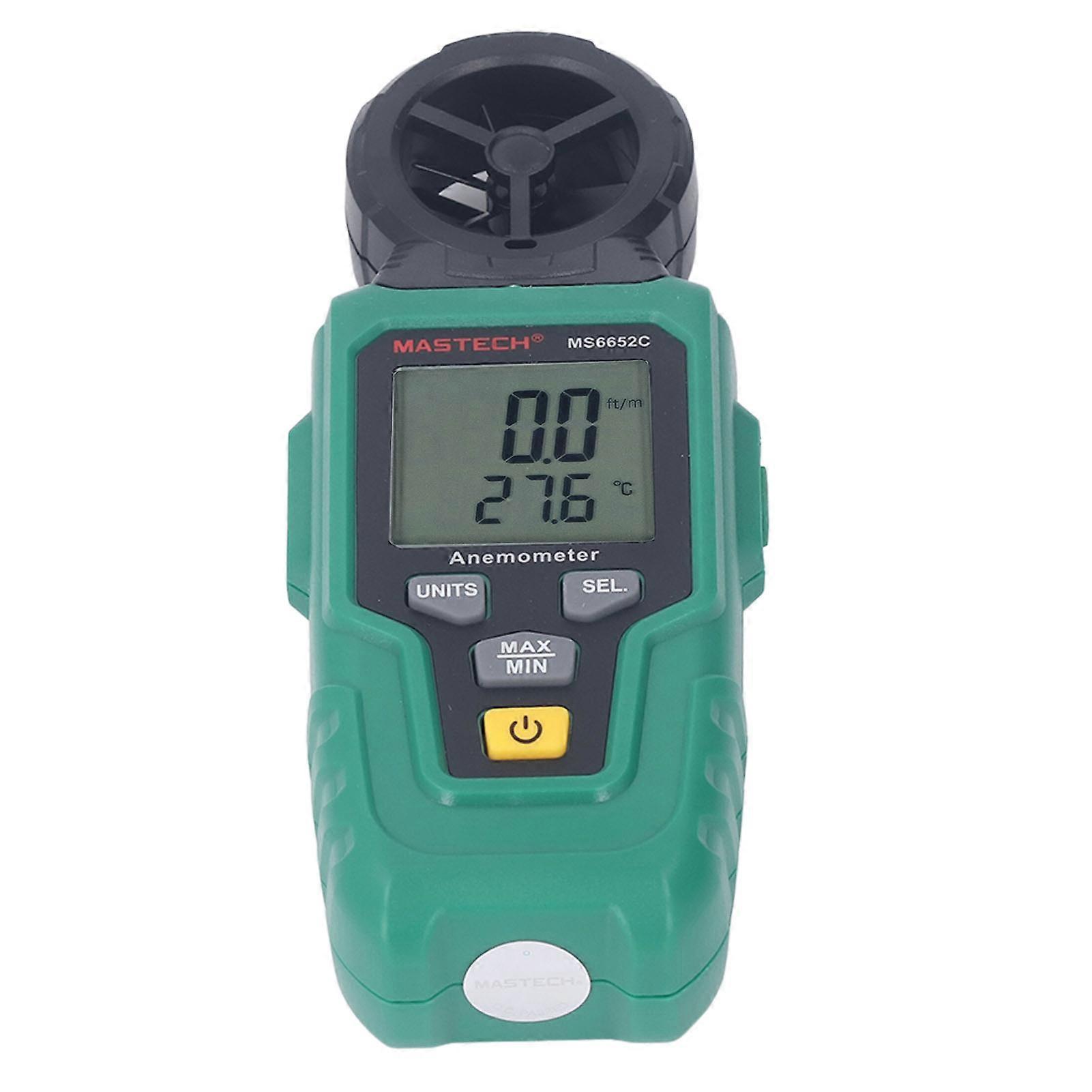 Digital Wind Speed Meter Multifunctional Accurate Handhled Wind Speed Temperature Gauge