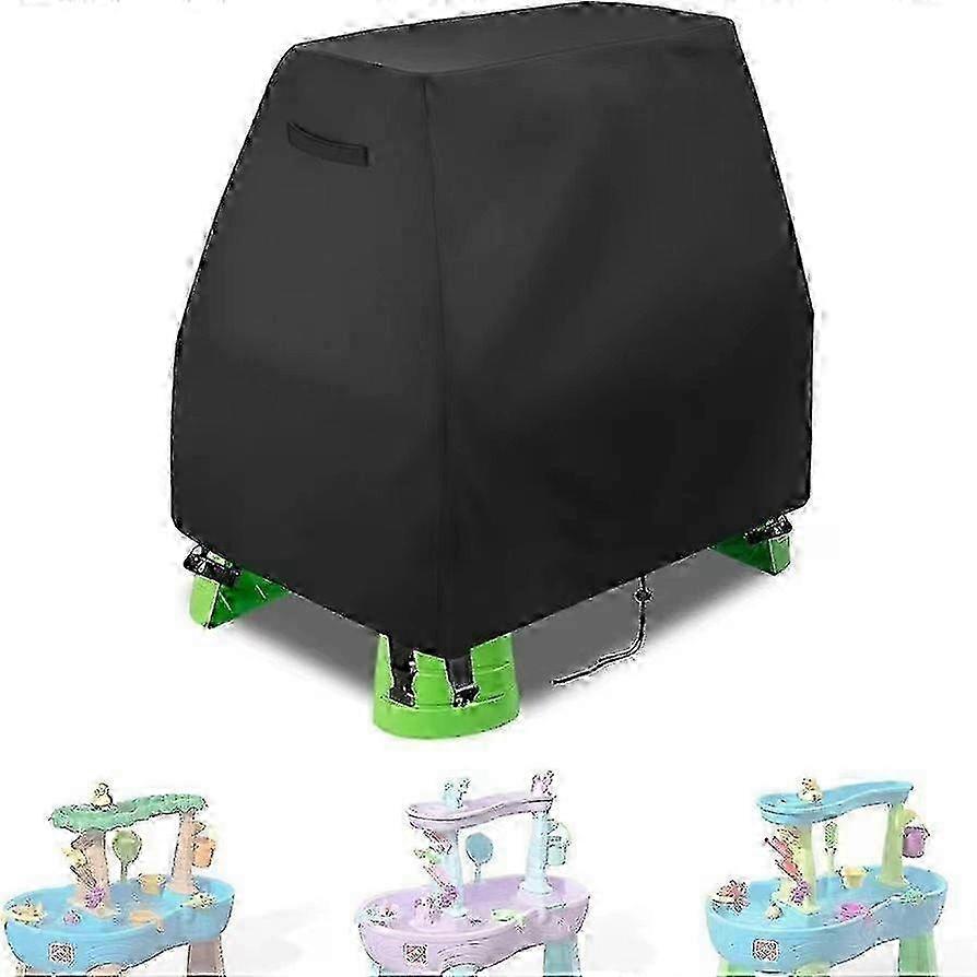 Copertura per tavolo ad acqua per bambini per docce a pioggia Step2 Splash Pond - Protezione per giocattoli da esterno in resistente materiale nero