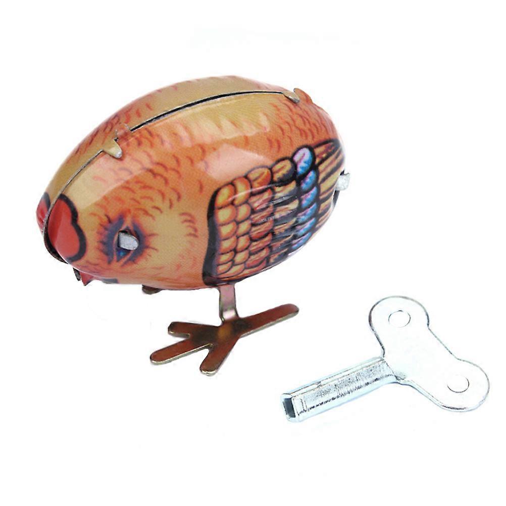 Creative Clockwork Chick Vintage Wind Up Toy for Playtime & Imaginative Adventures (No Batteries Required)