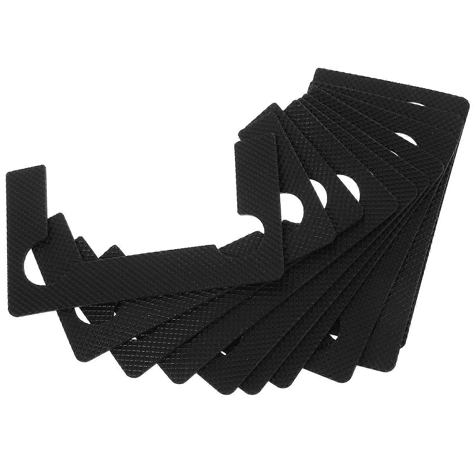 10pcs Slip Resistant Shower Glass Door Seal Pads, Hinge Replacement Gasket for Bathroom Glass Doors, Durable Non Slip Protector for Safe Shower Use