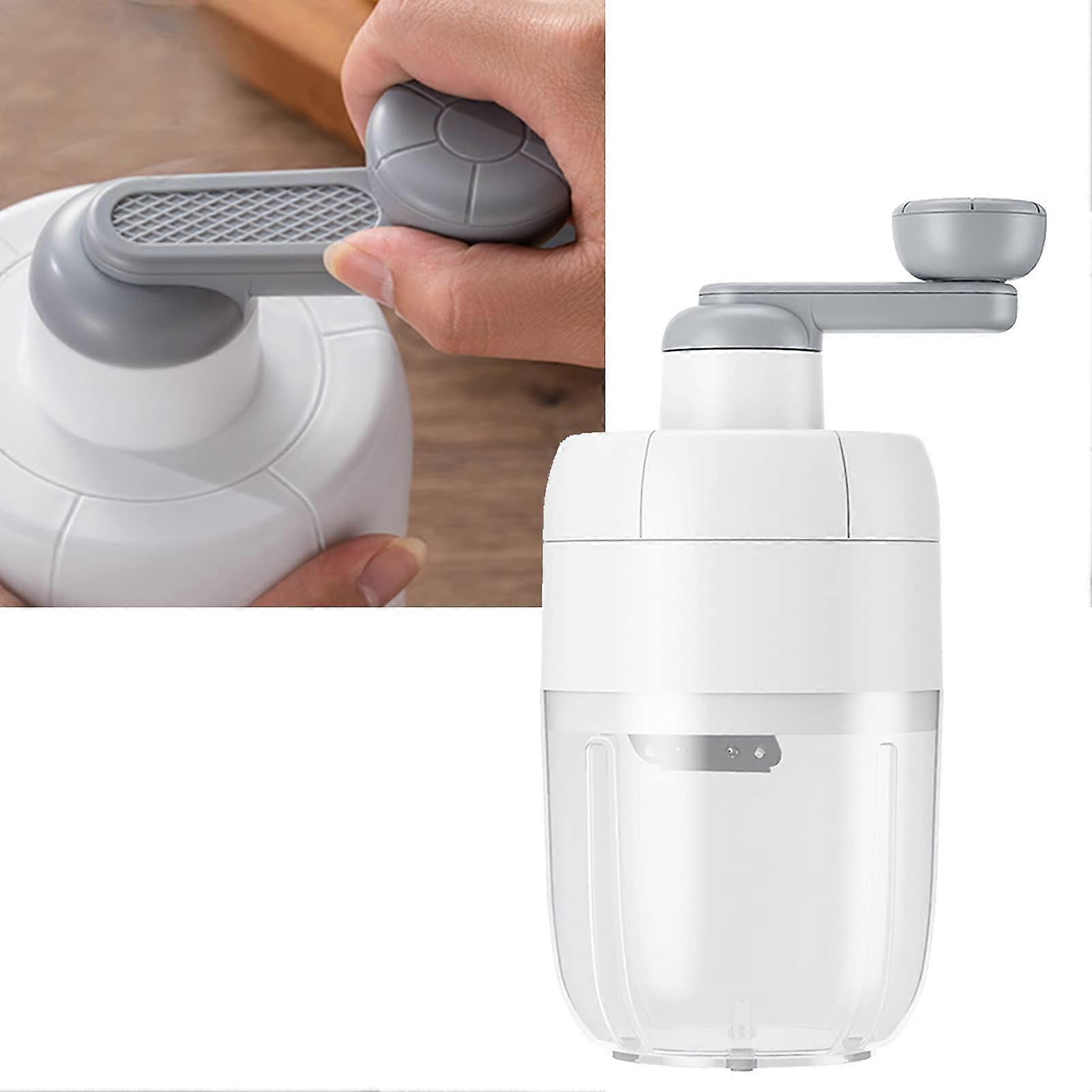Manual Ice Shaving Machine with Thickened Stainless Steel Blade, Ice Cone Maker
