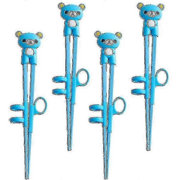 4 pcs Children's Chopsticks, Learning Chopsticks Aids for Children, Training Chopsticks with Animals for Beginners form5