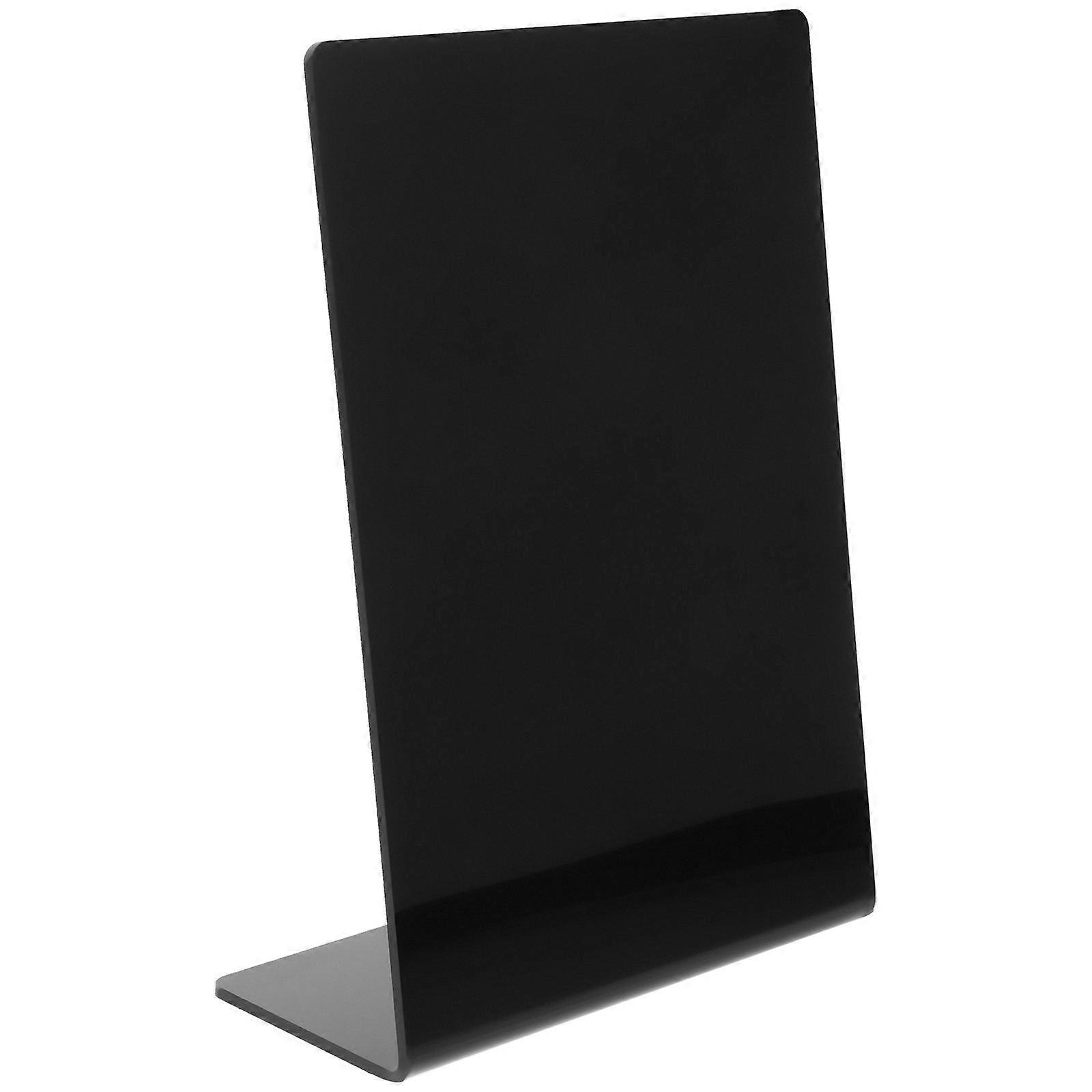 Table Chalkboard Signs Desktop Writing Board Acrylic For Office Use Rectangular Prompt Board 1Pcs