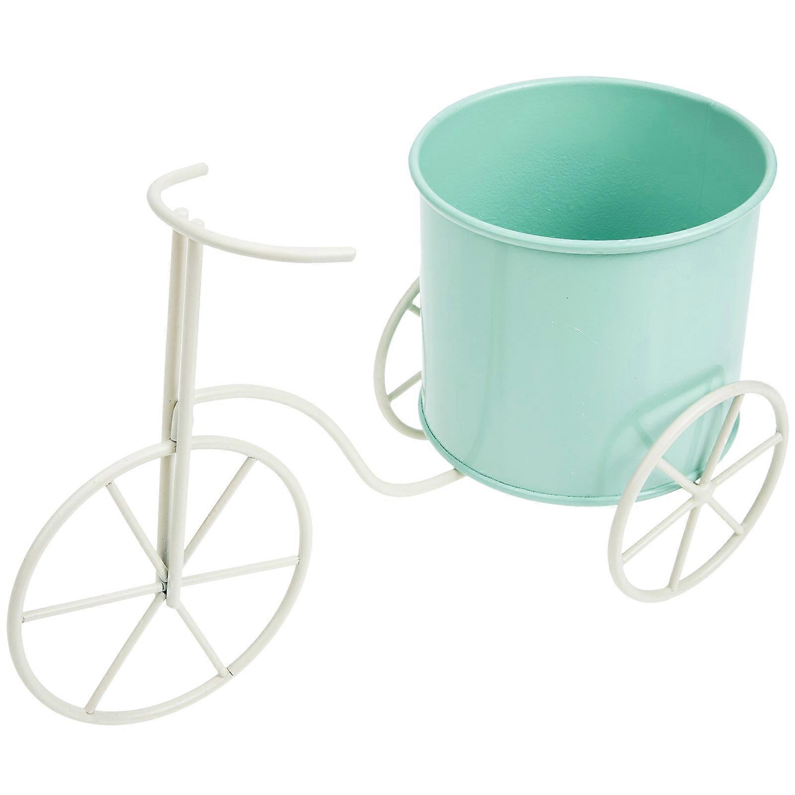 Creative Flowerpot Bicycle Decor Metal Flower Baskets Home Decoration Rustic Design 26.00X16.00X11.70cm 1Pack