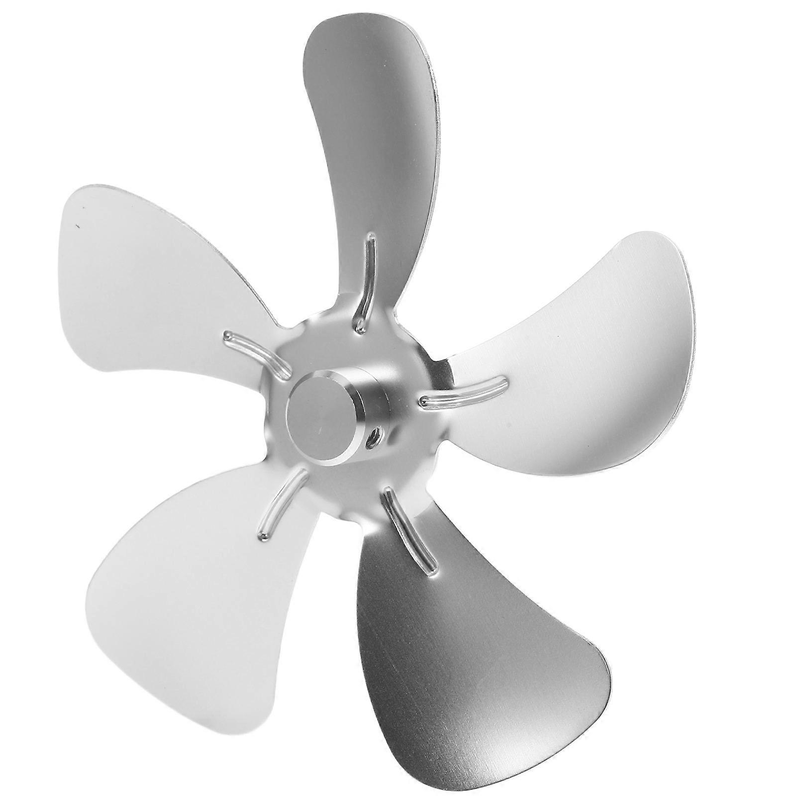Mini 5- Fireplace Fan Metal Round Air Circulation Cold Months 125MM Diameter 1Set