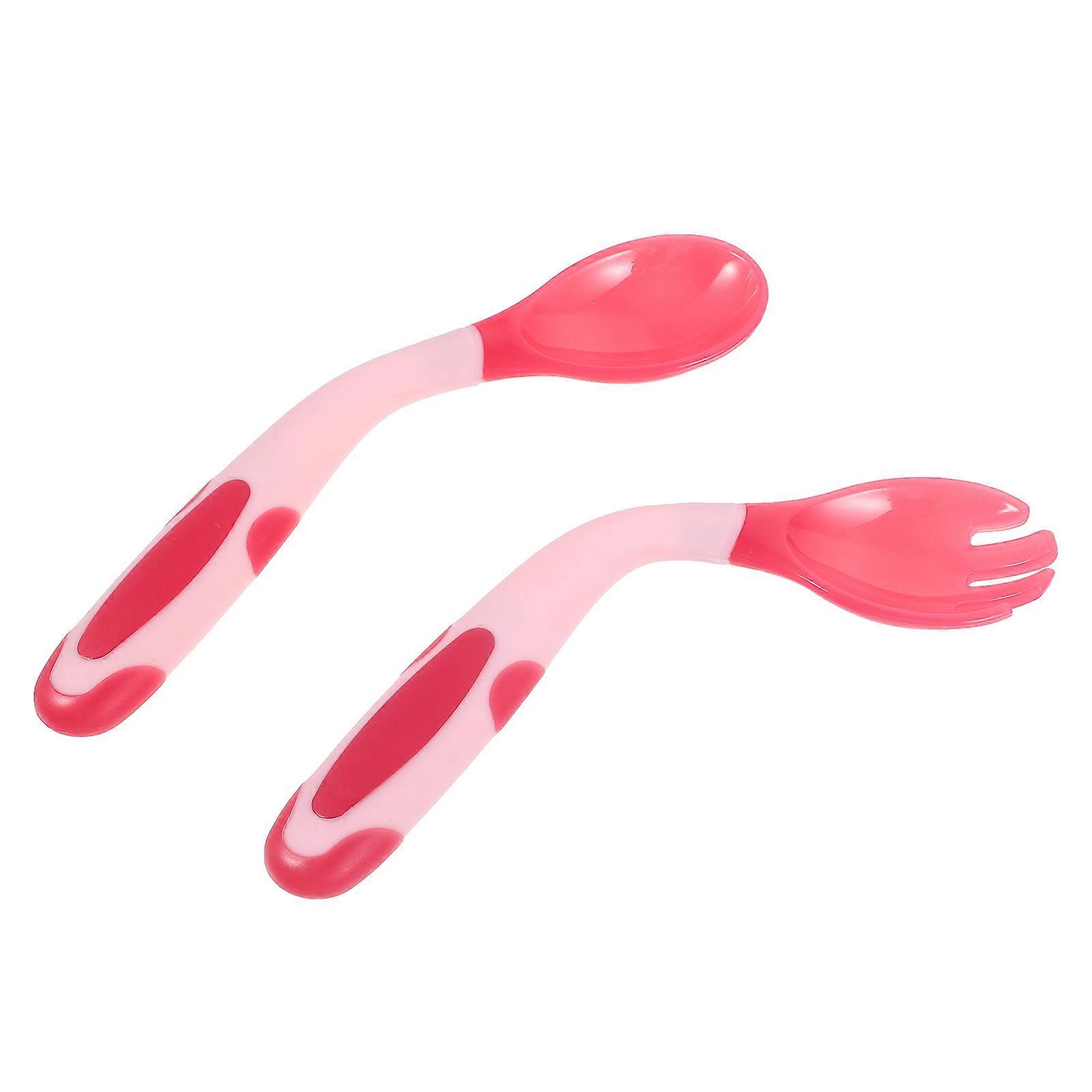Flexible Training Spoon and Fork for Left Handed Kids – Lightweight, Durable, and Portable Cutlery Set for Self Feeding Practice