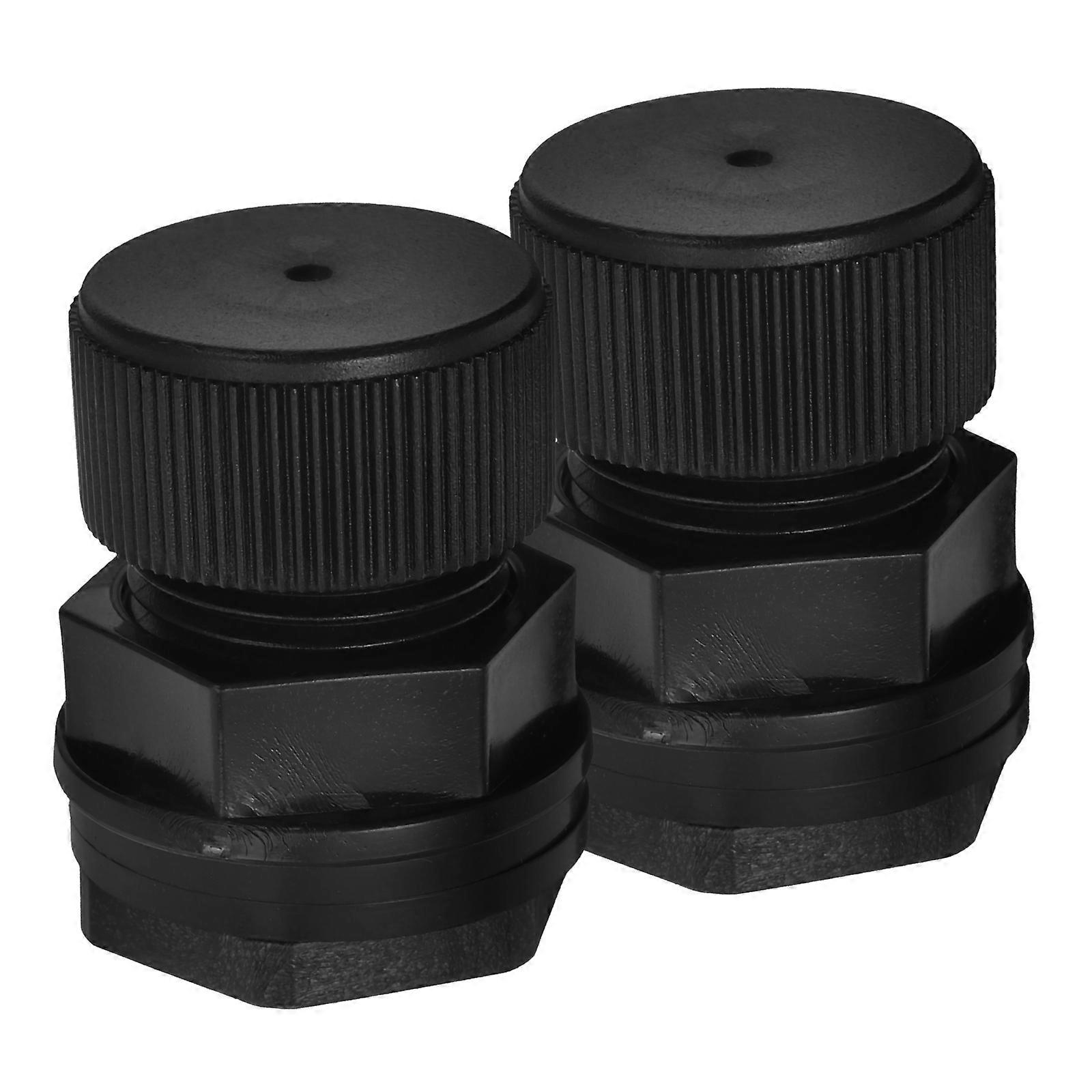 تركيب صمام أسود PVC للأنابيب 2 قطعة 3/4 بوصة خرطوم حديقة مع سهولة التركيب