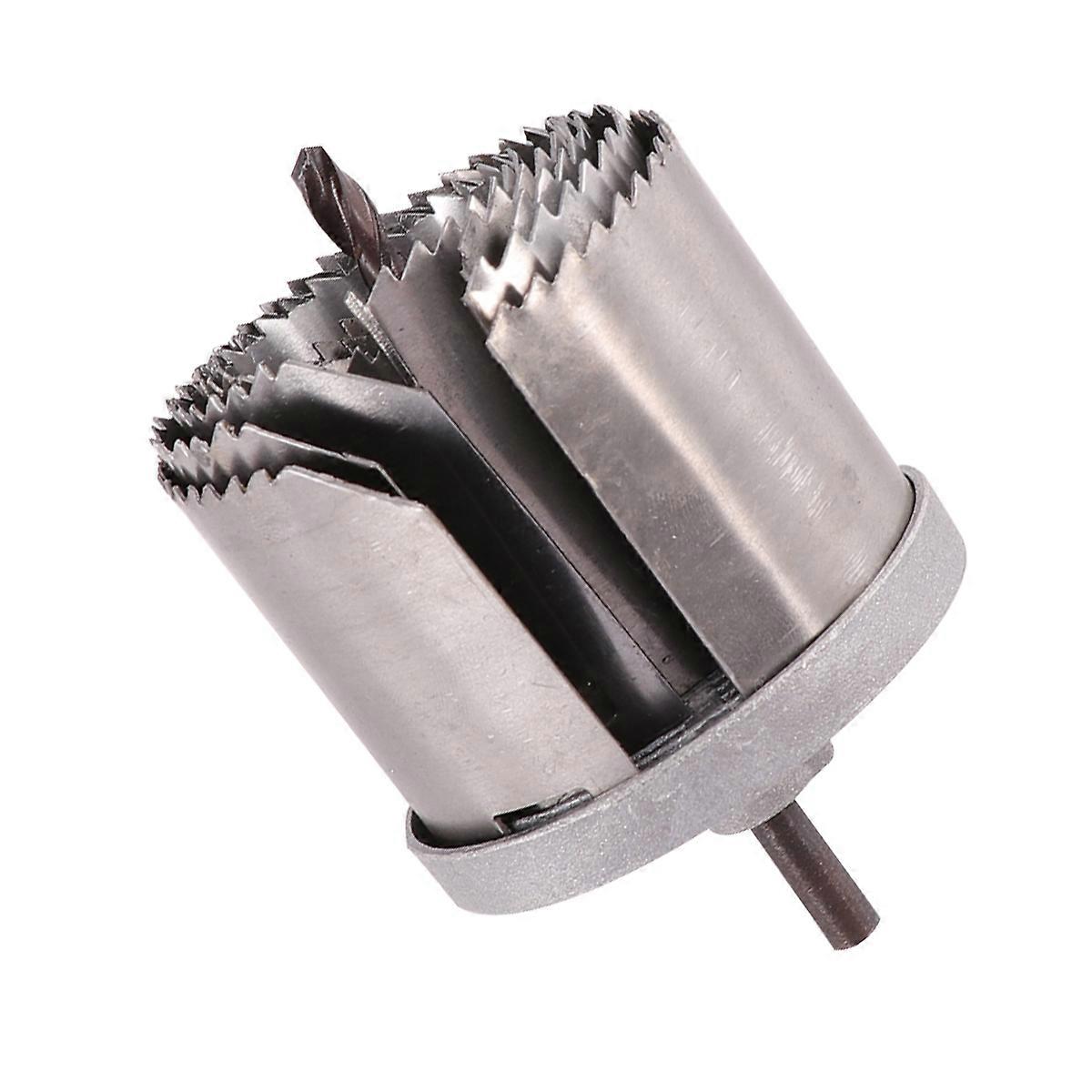 Professional Woodworking Hole Saw for Drilling Use with Smooth Rotation 7 Pieces Metal Silver