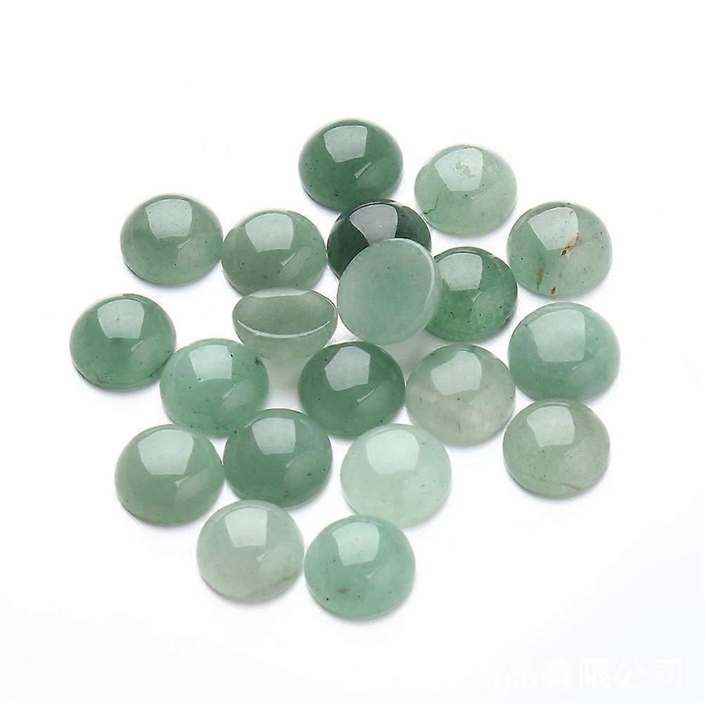 Green Crystal Glass Cabochons for Jewelry Making 0.8CM Flat Base DIY Supplies