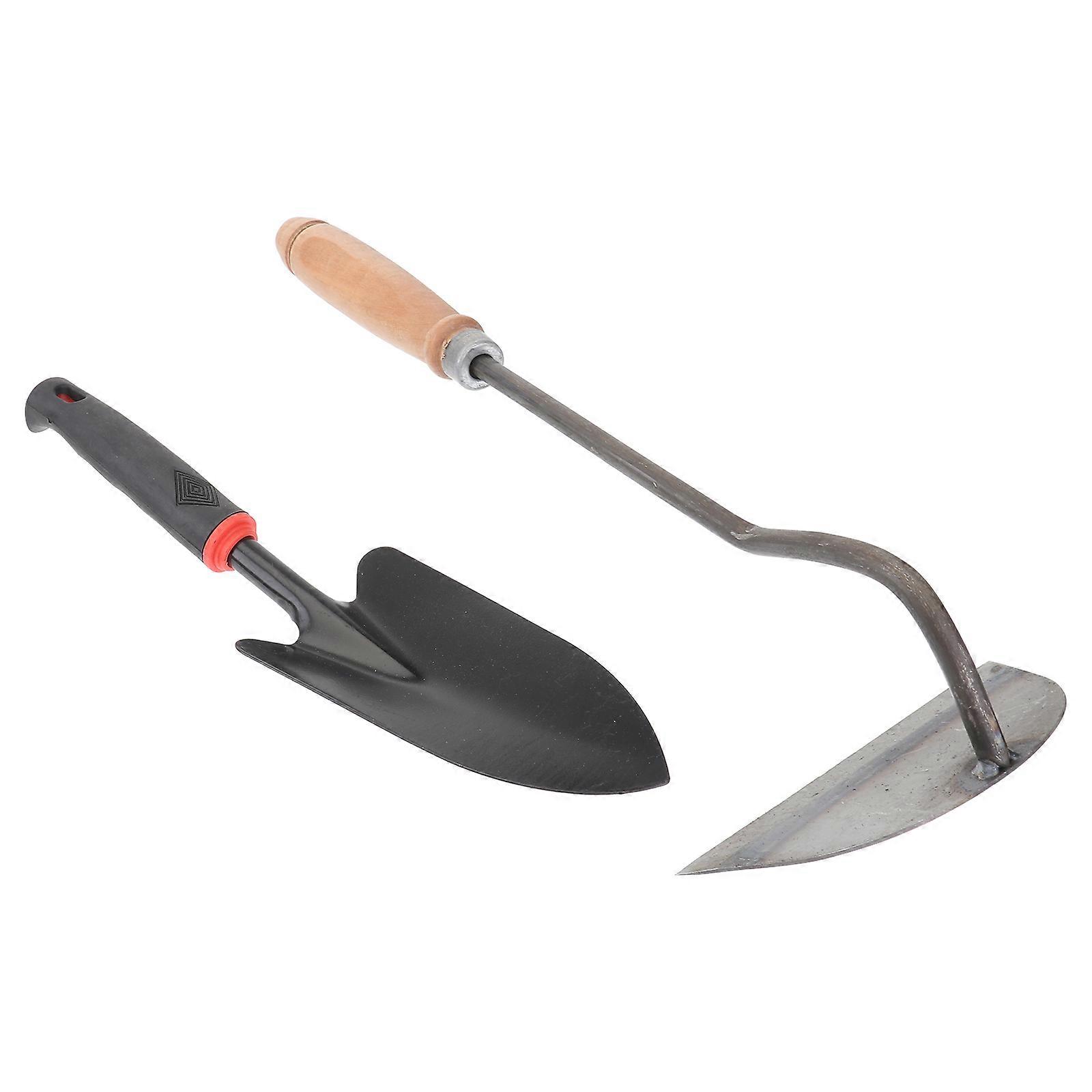 Durable Gardening Toolkit with Pointed and Bending Hoe for Weeding 1 Set