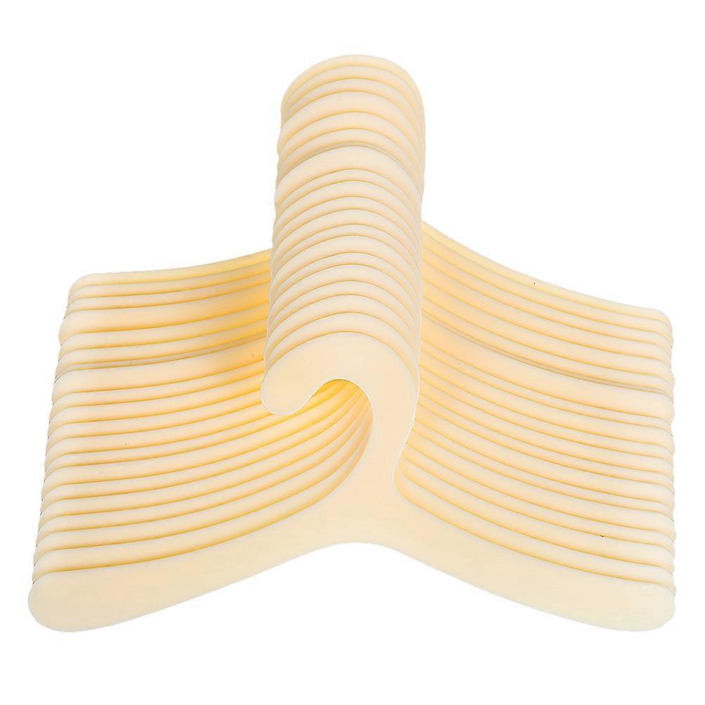 Pet Costume Hanger For Dogs And Cats With Light Yellow Color Space-Saving Design For Home Use 20Set