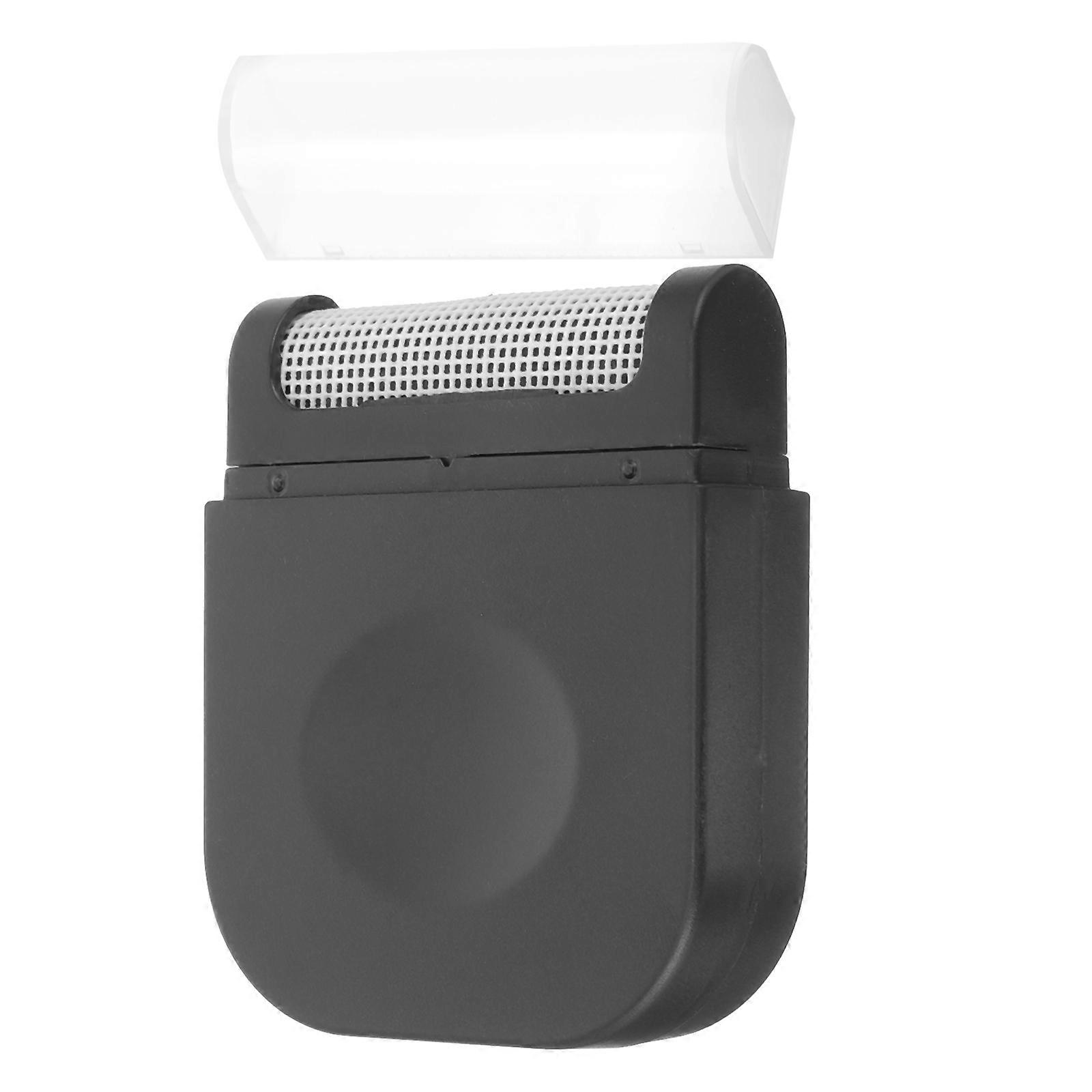 Mini Portable Manual Lint Trimmer for Sweaters & Coats – Travel Friendly Fabric Without Battery – Black & White Grid Design