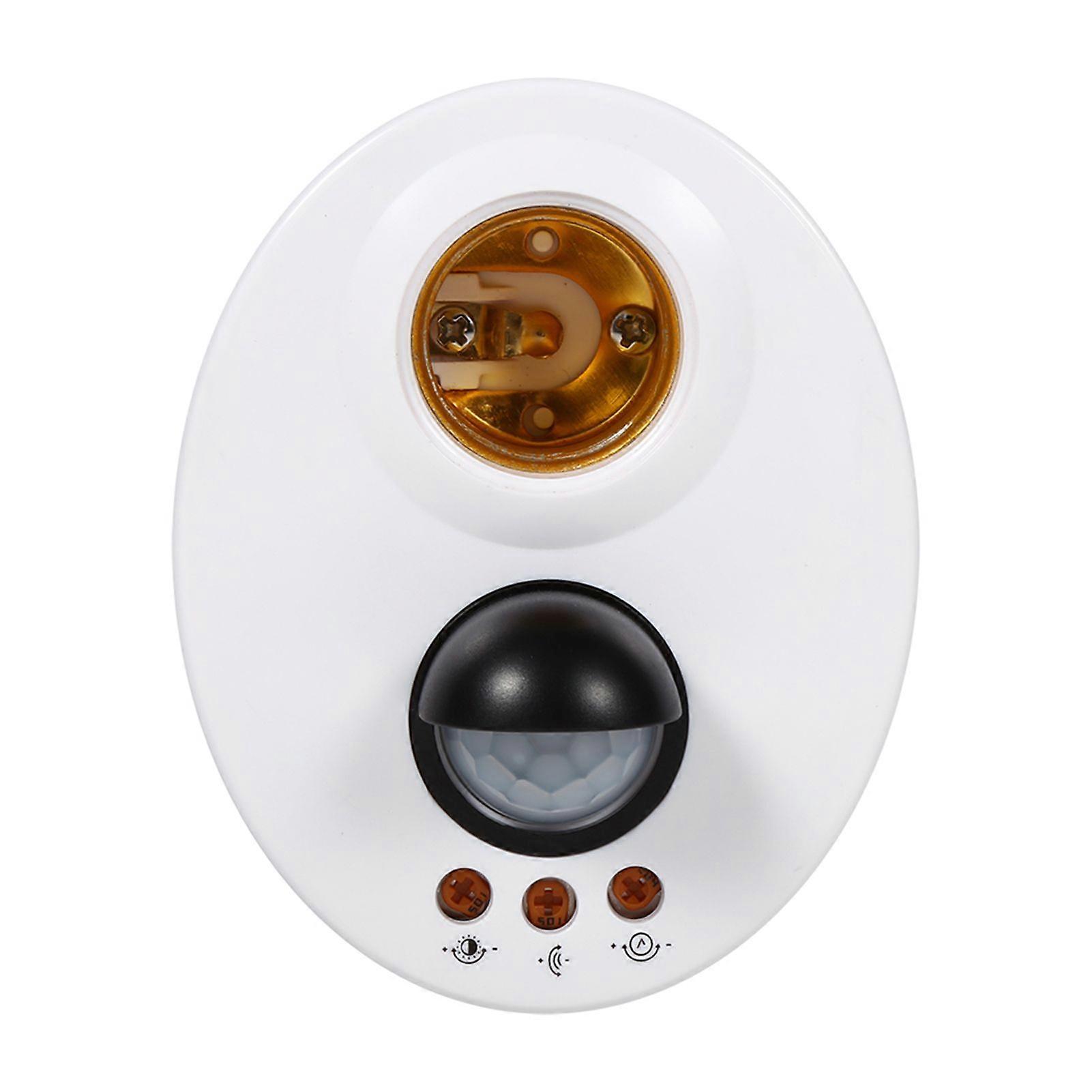 E27 110-250V Human Body Induction Automatic IR Infrared Sensor Light Socket Base Lamp Holder