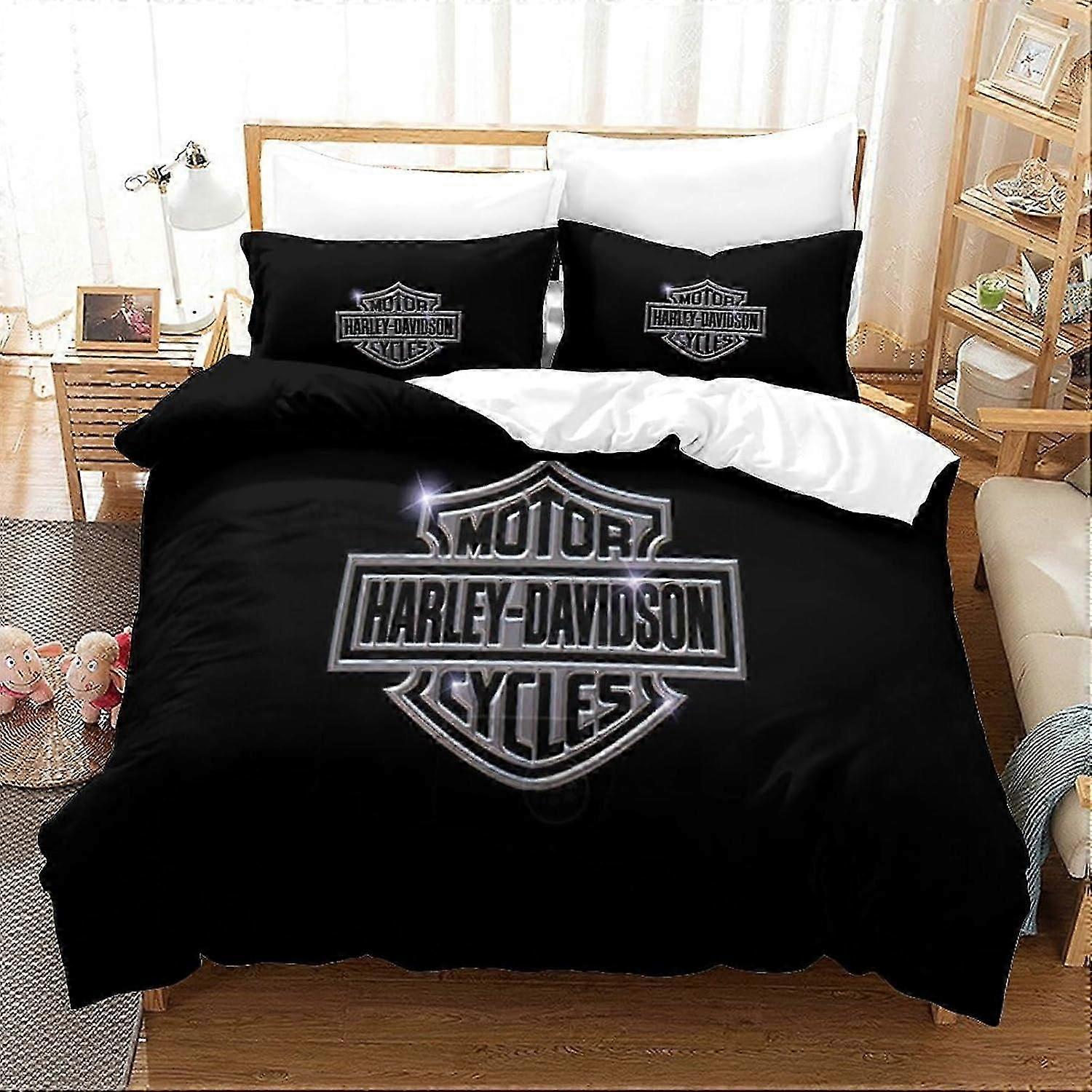 3D Digital Gryffindor Print Three-Piece Bedding Microfibre Duvet Cover And Pillowcase Duvet Cover Bedding Set 3 Pcs Set (135*200 cm)