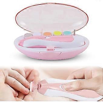 Electric Nail File for Kids,（Battery not included） Nail File for Kids, 6 in 1 Electric Nail Trimmer HG