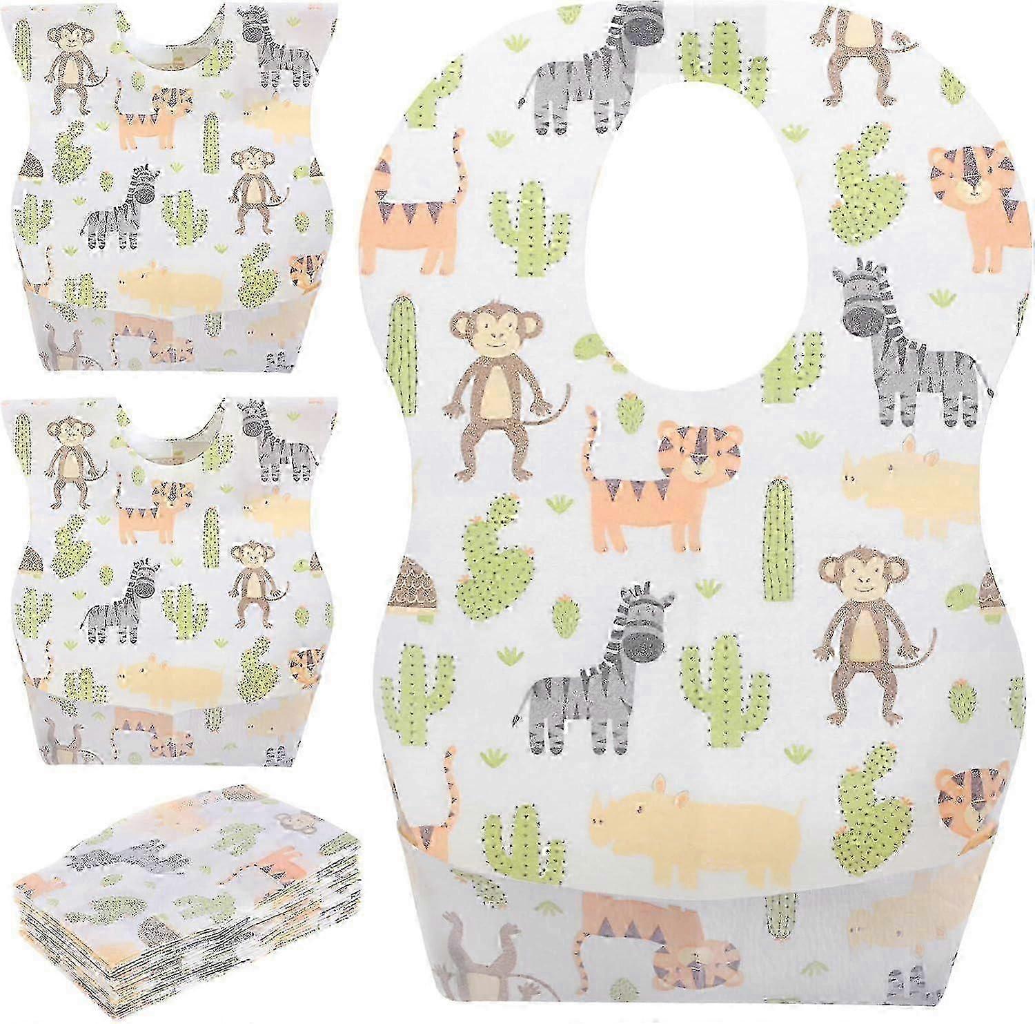 20er-Pack Einweg-Babylätzchen, verstellbare Reiselätzchen