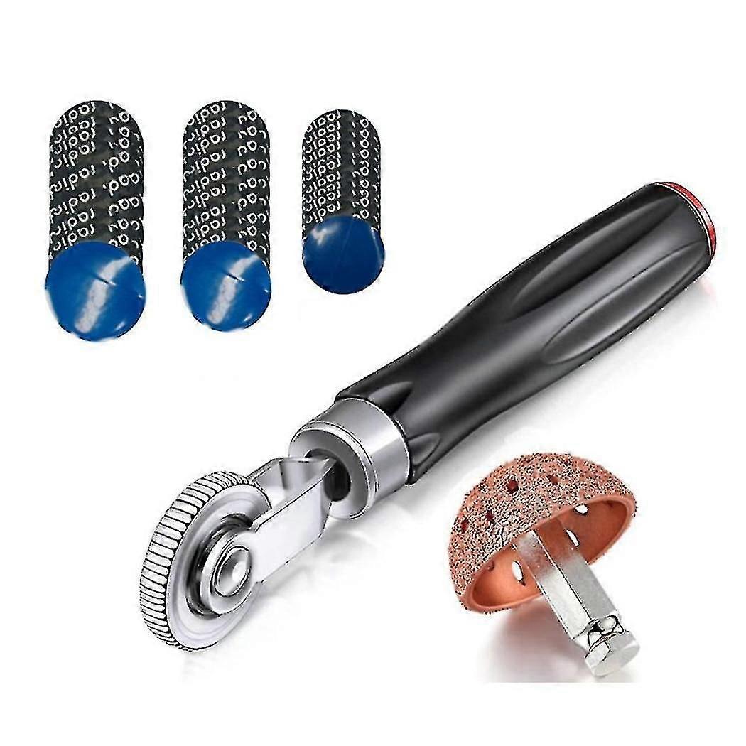 32pcs Tire Repair Patch Tools Kit, Tire Patch Roller With Tire Buffer Wheel And Tire Repair Patches