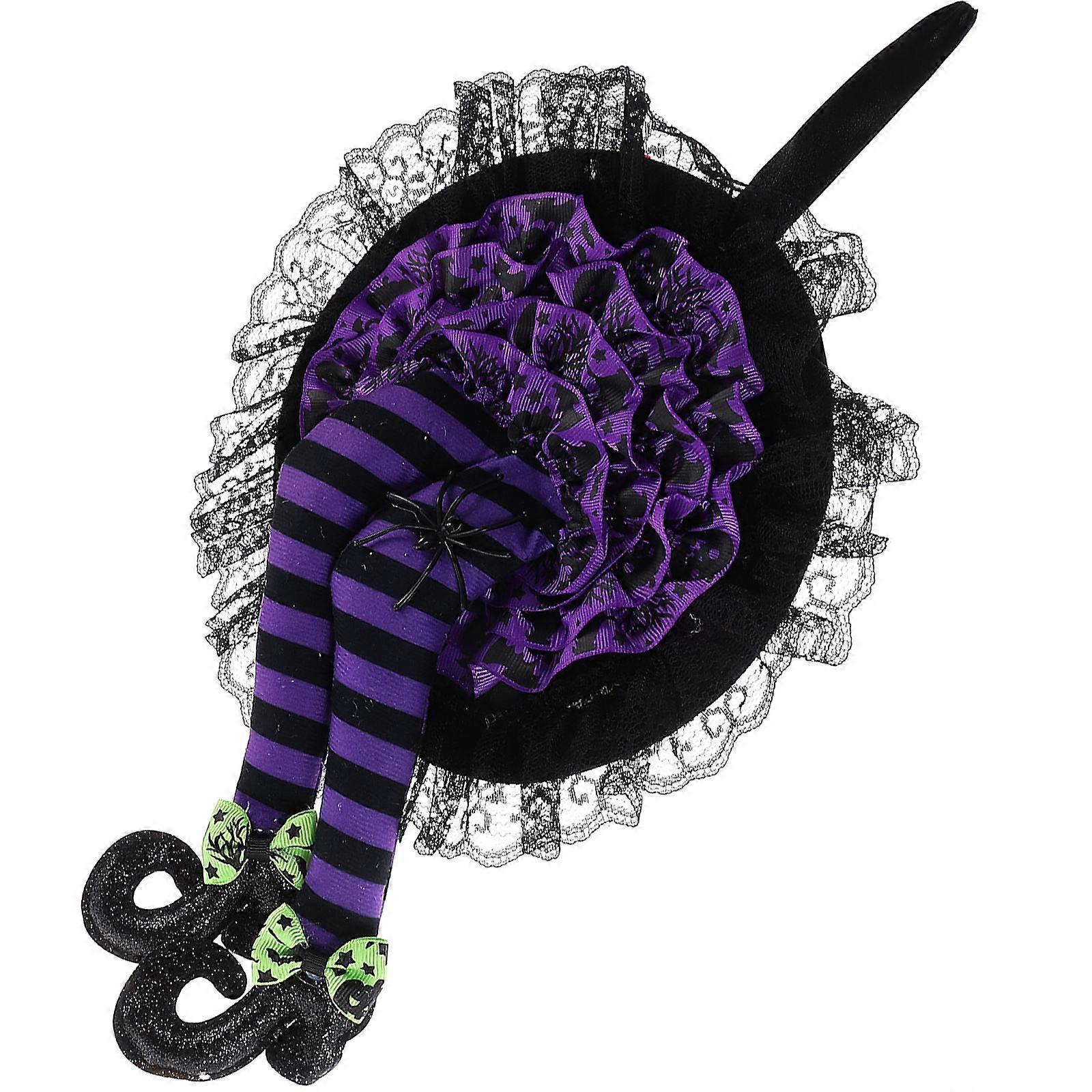 Leg Shape Halloween Witch Leg Ornament For Festive Atmosphere And Scene Arrangement 1Set