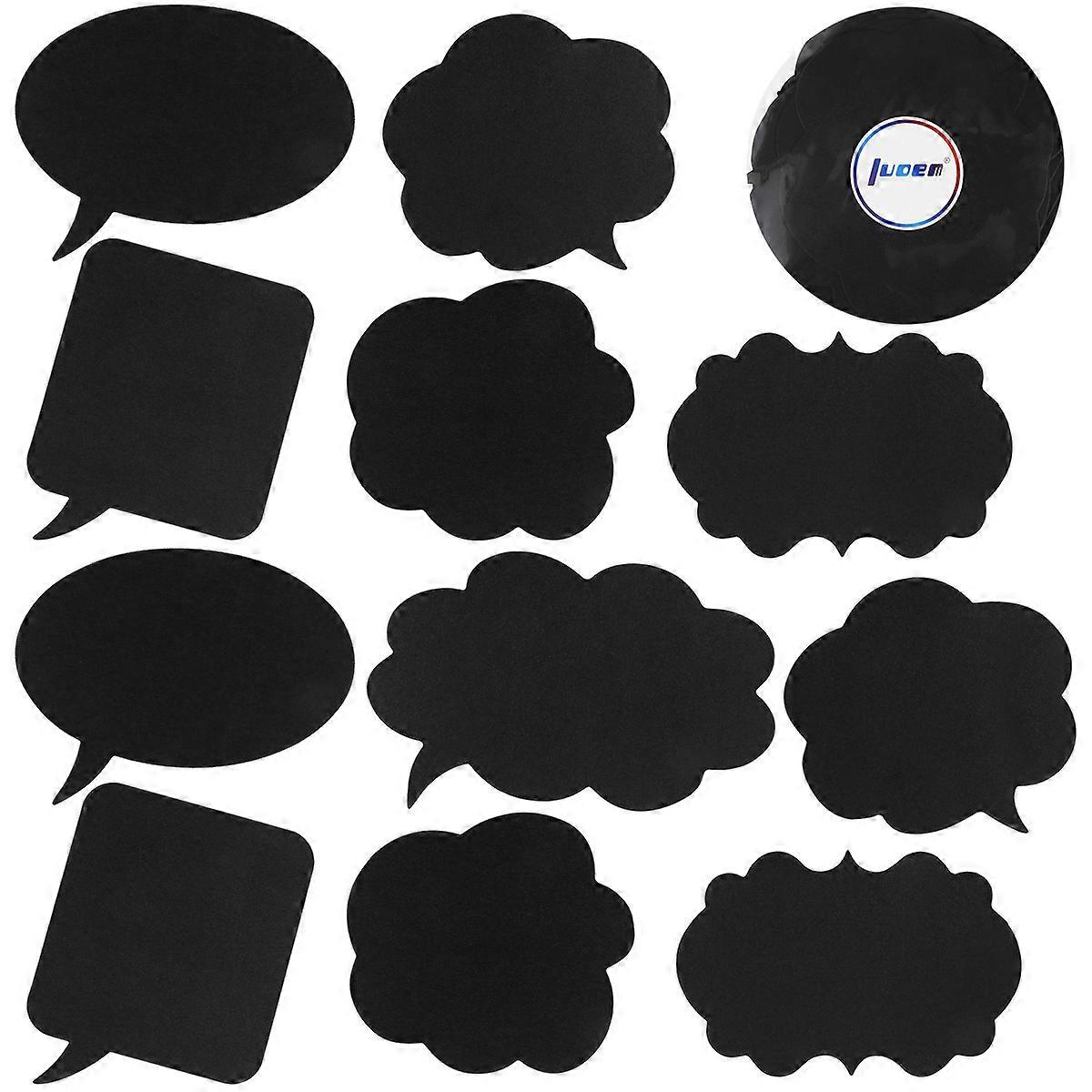 Selfie Photo Props 20Pcs DIY Design Rectangle Message Signs Ideal For Wedding Engagement Party Photo Shoot Material Black